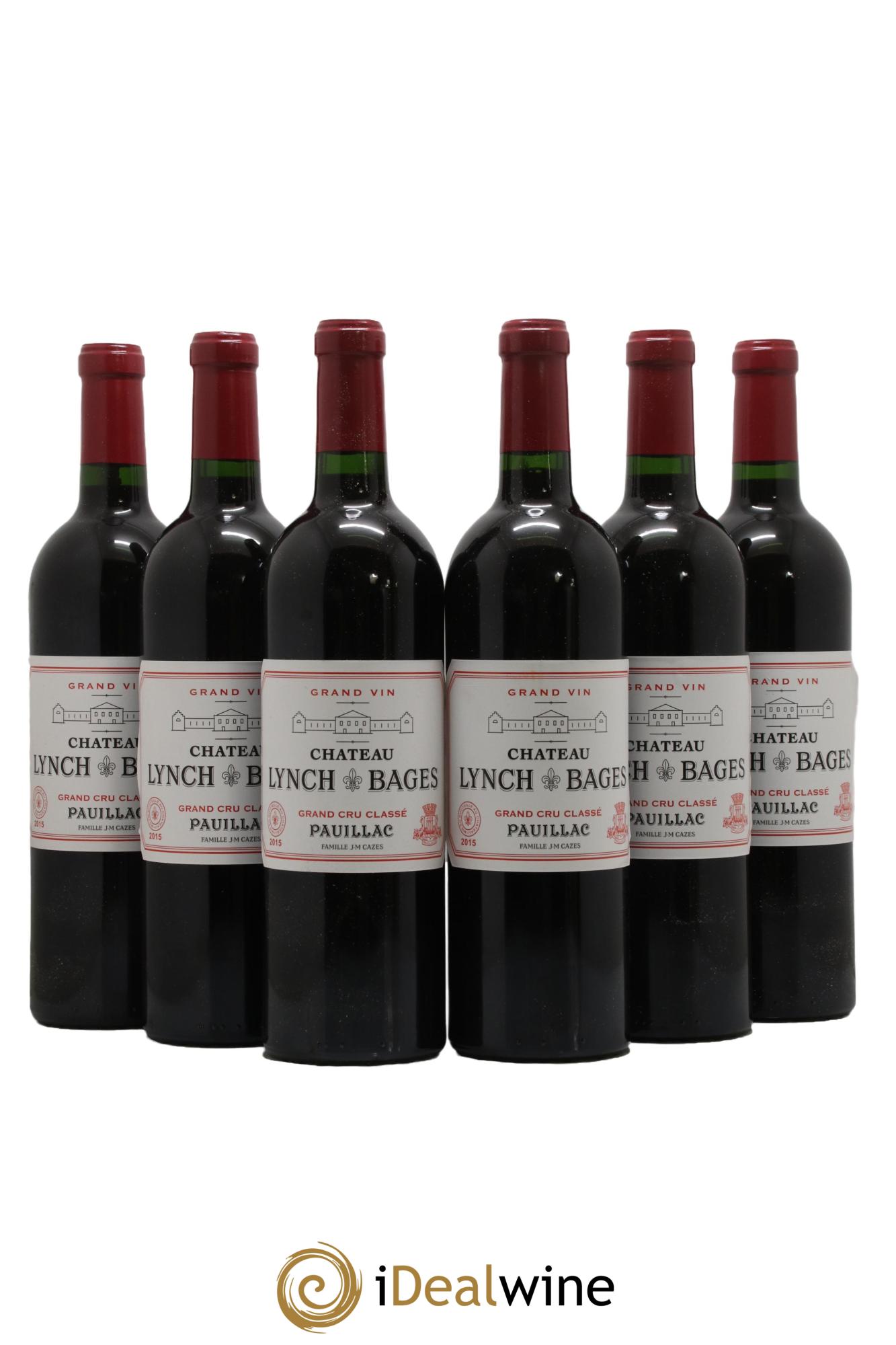 Château Lynch Bages 5ème Grand Cru Classé 2015 - Posten von 6 Flaschen - 0