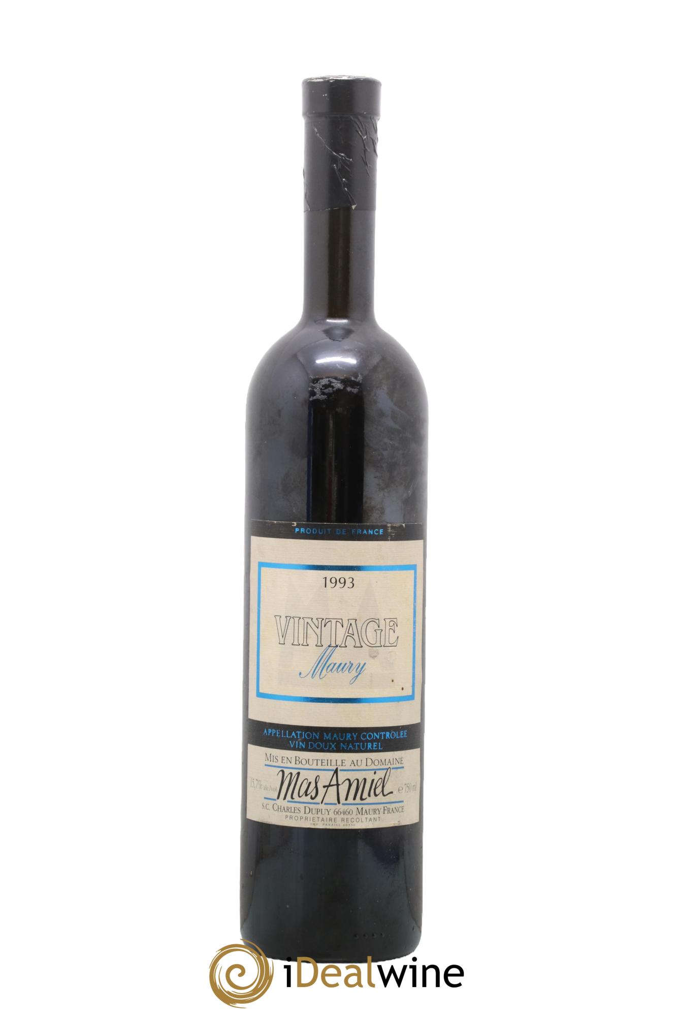 Maury Mas Amiel 1993 - Lot de 1 bouteille - 0