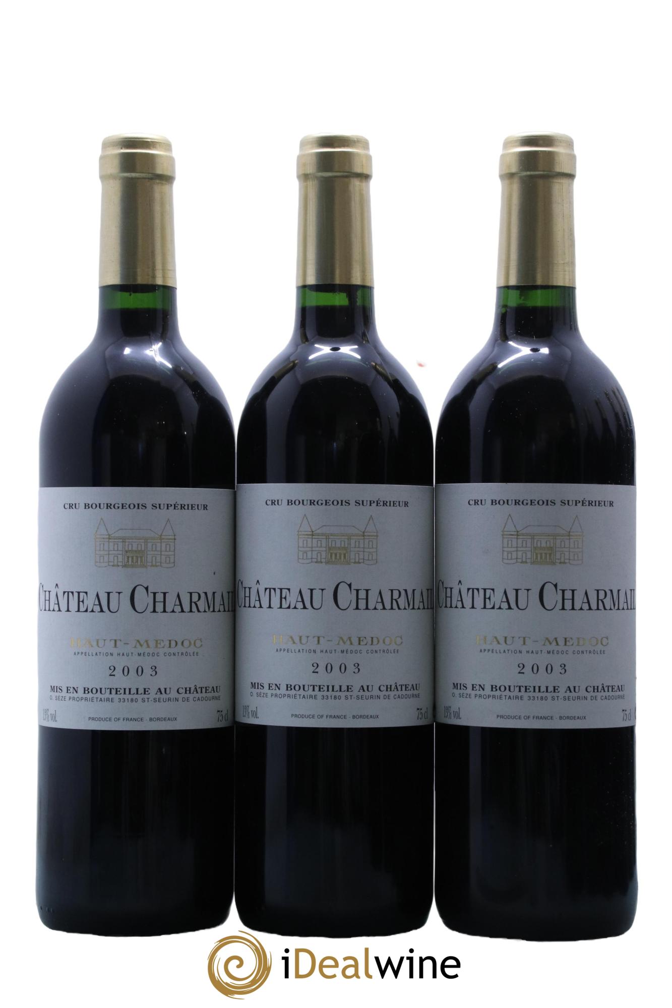 Château Charmail Cru Bourgeois  2003 - Lot de 12 bouteilles - 2