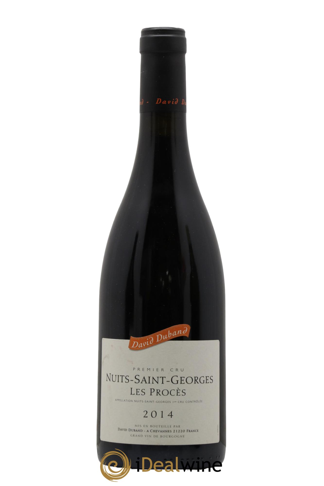 Nuits Saint-Georges 1er Cru Les Procès David Duband (Domaine) 2014 - Lot of 1 bottle - 0