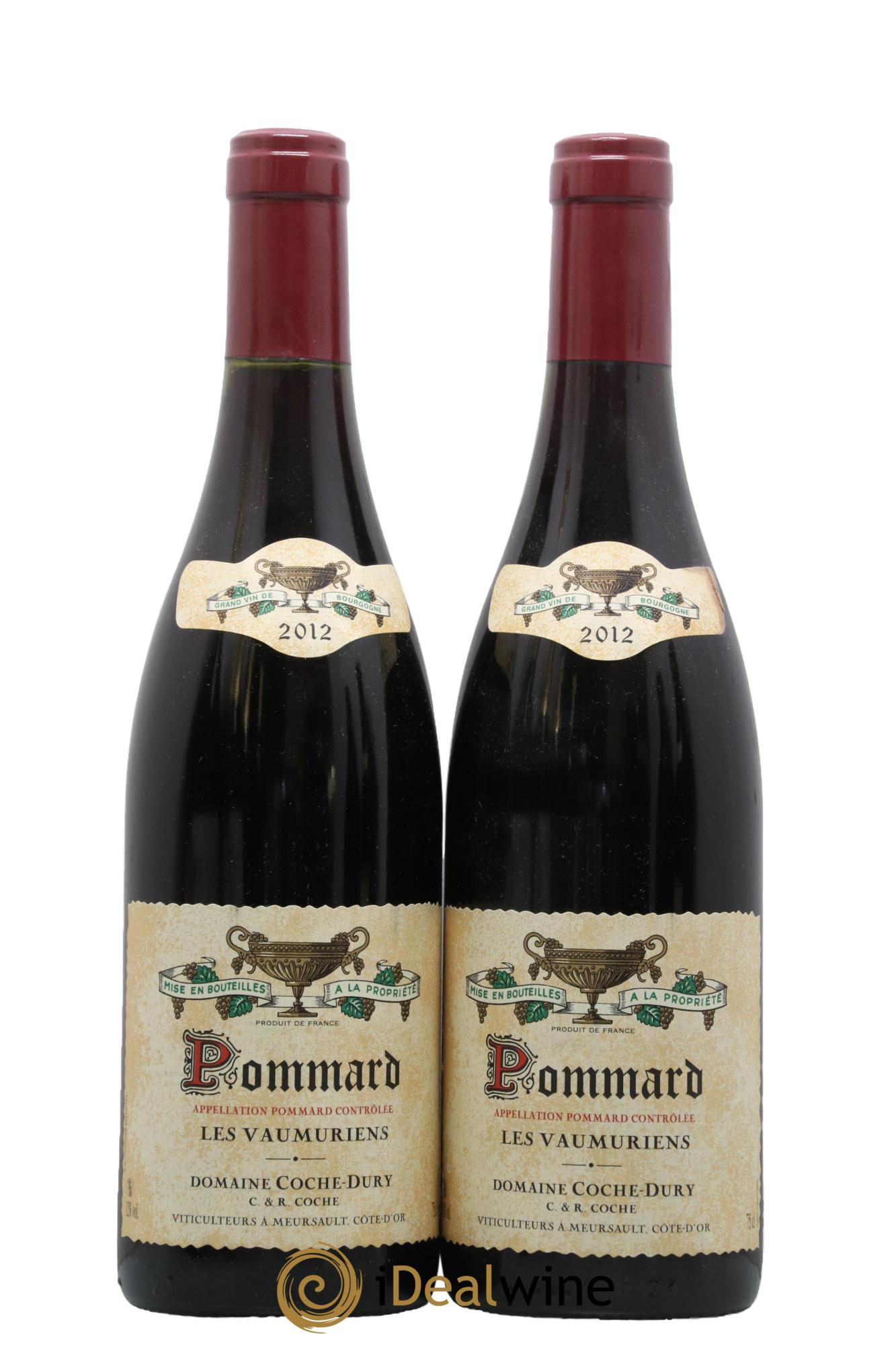 Pommard les Vaumuriens Coche Dury (Domaine) 2012 - Lotto di 2 bottiglie - 0