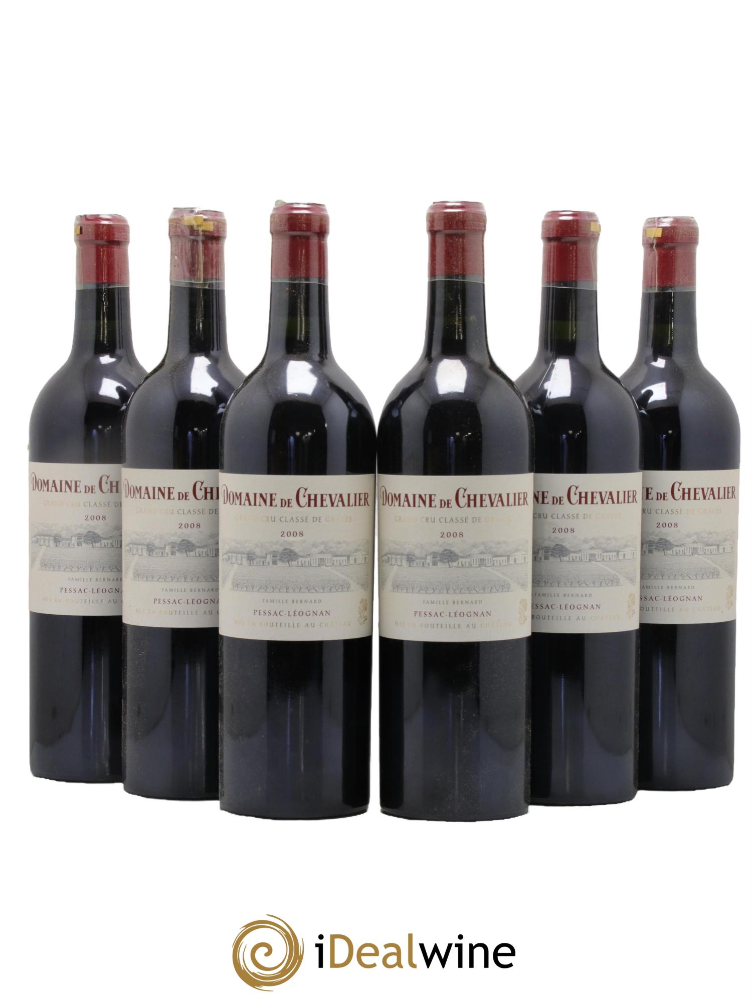 Domaine de Chevalier Cru Classé de Graves 2008 - Lot de 6 bouteilles - 0