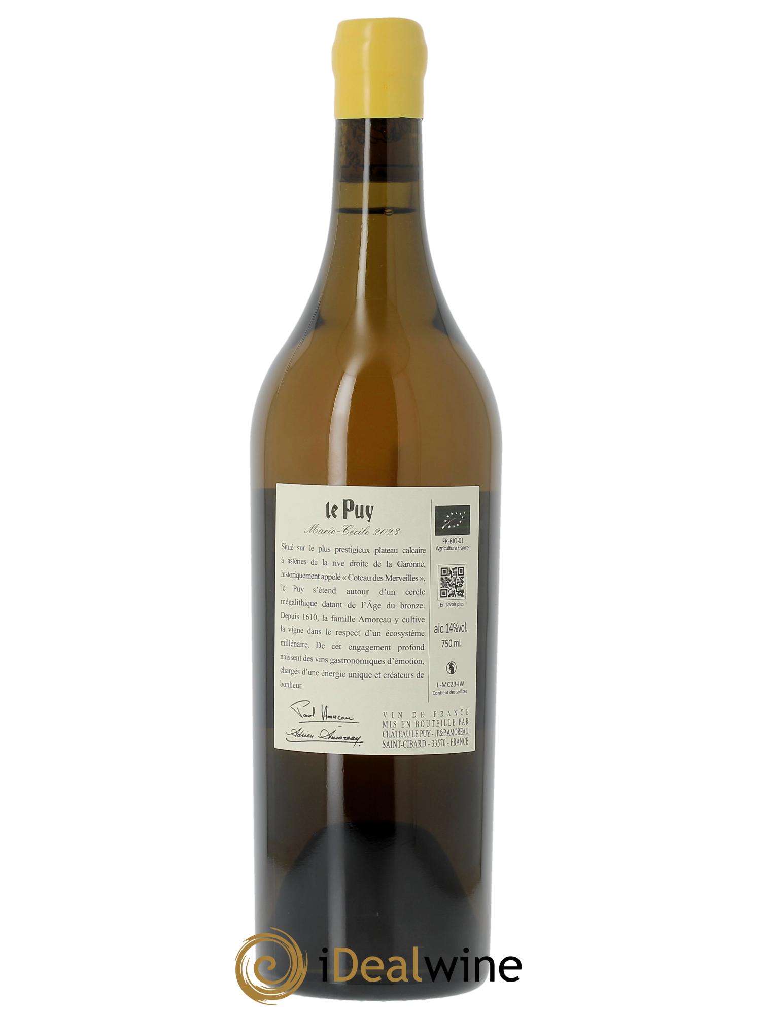 Le Puy - Marie-Cécile   2023 - Lot de 1 bouteille - 1