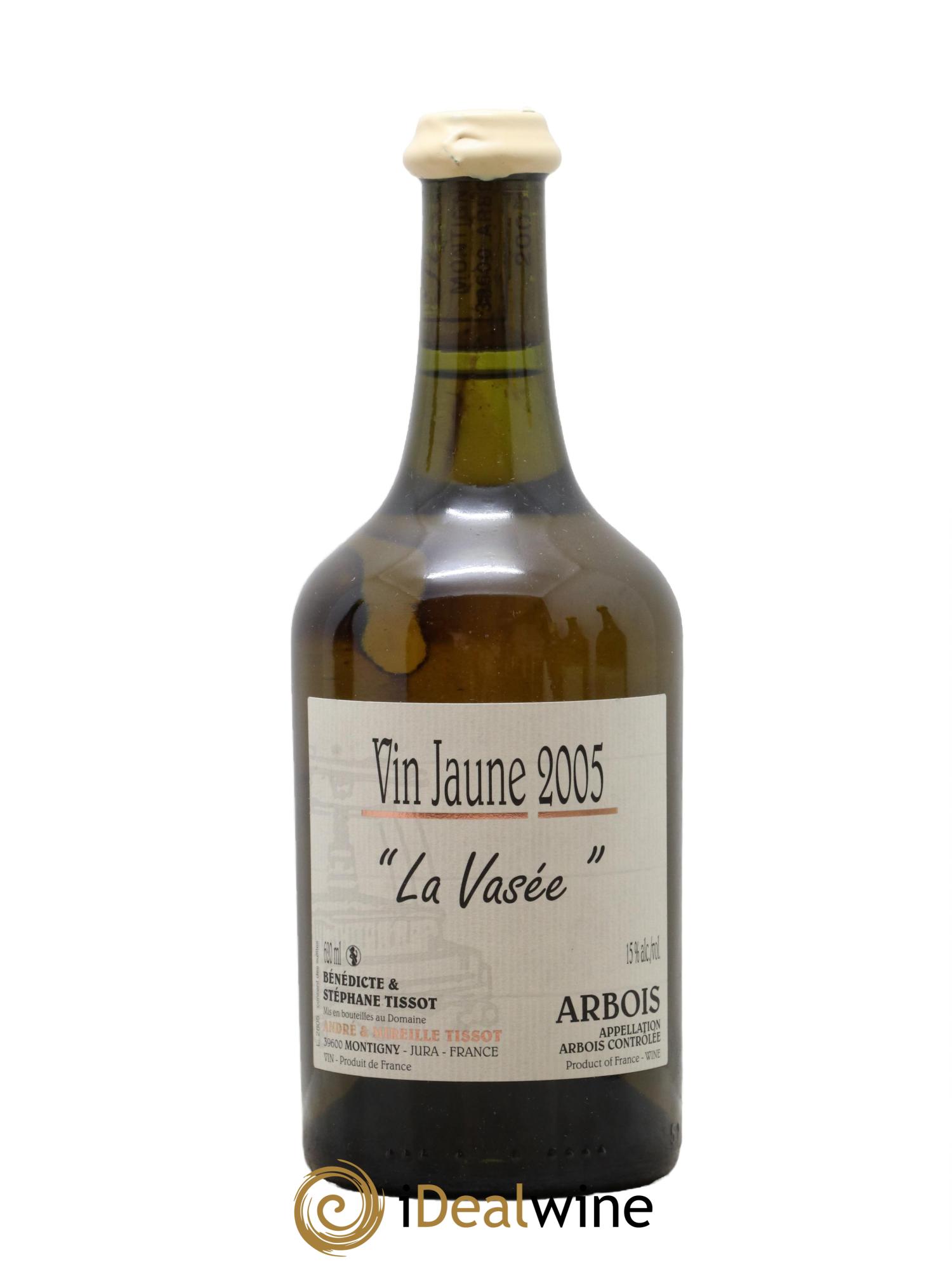 Arbois Vin jaune La Vasée Bénédicte et Stéphane Tissot 2005 - Lot of 1 Clavelin - 0