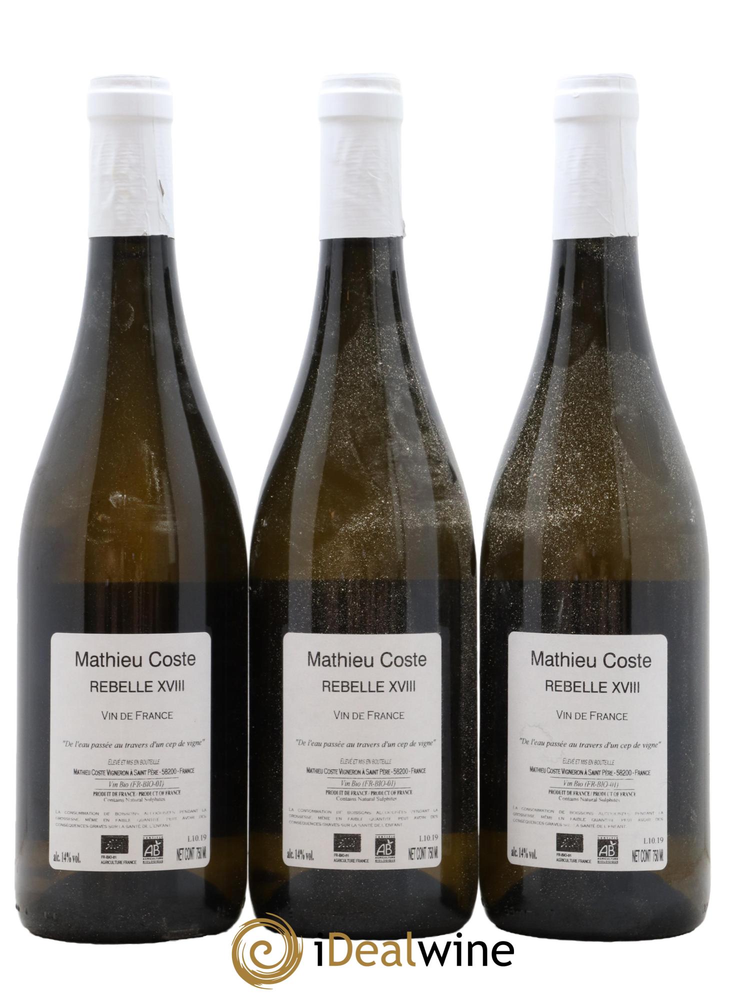 Vin de France Rebelle Mathieu Coste 2018 - Posten von 3 Flaschen - 1