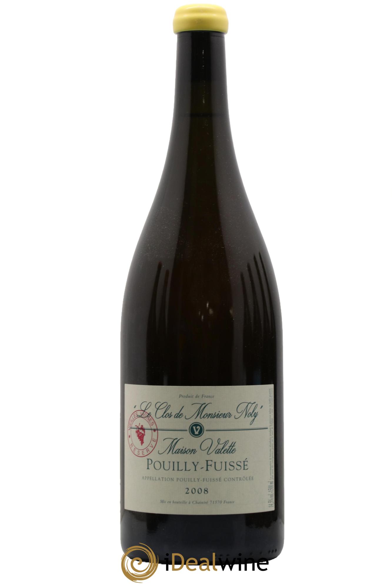 Pouilly-Fuissé Clos de Monsieur Noly Valette (Domaine) 2008 - Lot de 1 magnum - 0