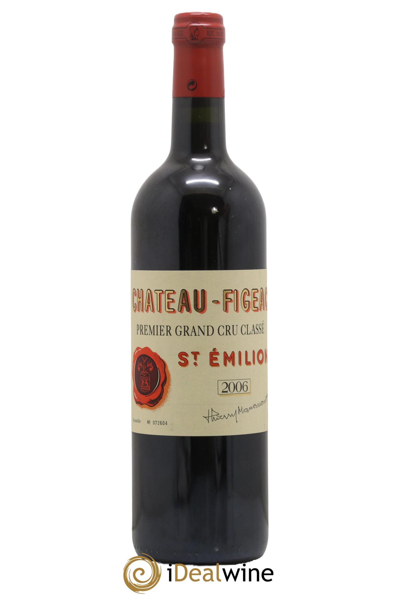 Château Figeac 1er Grand Cru Classé A 2006 - Lot de 1 bouteille - 0