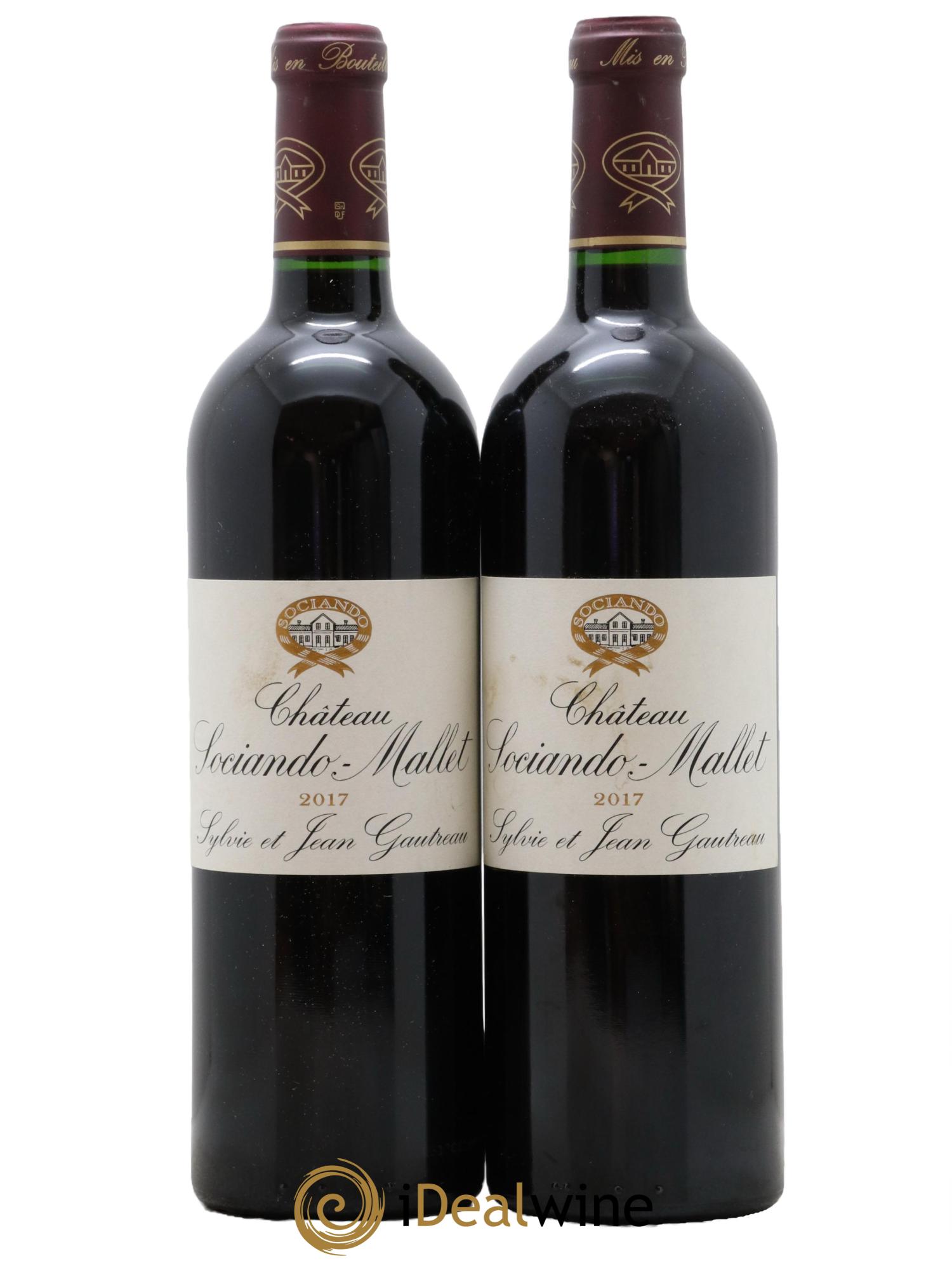 Château Sociando Mallet 2017 - Lot de 2 bouteilles - 0