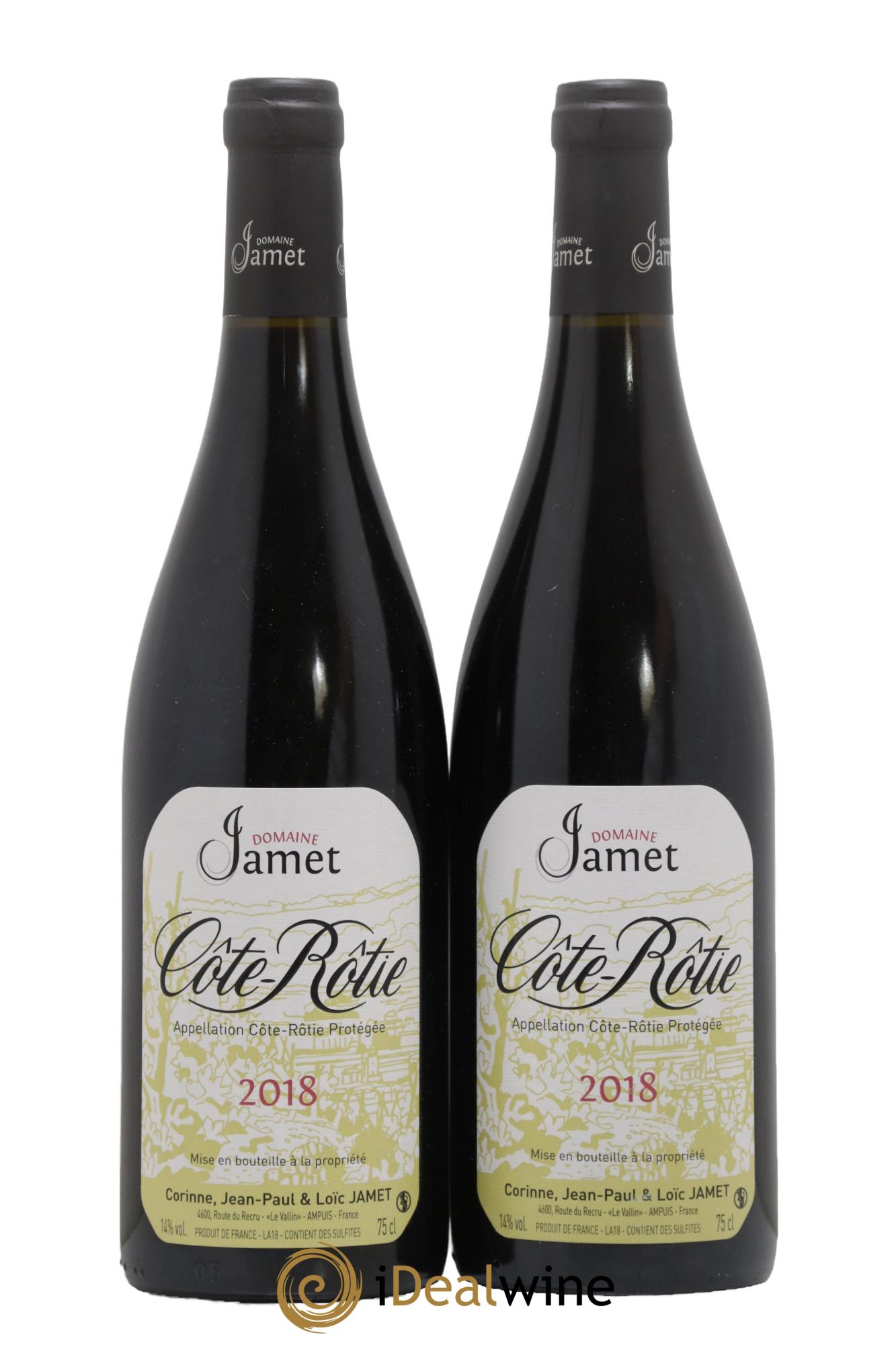 Côte-Rôtie Jamet (Domaine) 2018 - Lotto di 2 bottiglie - 0