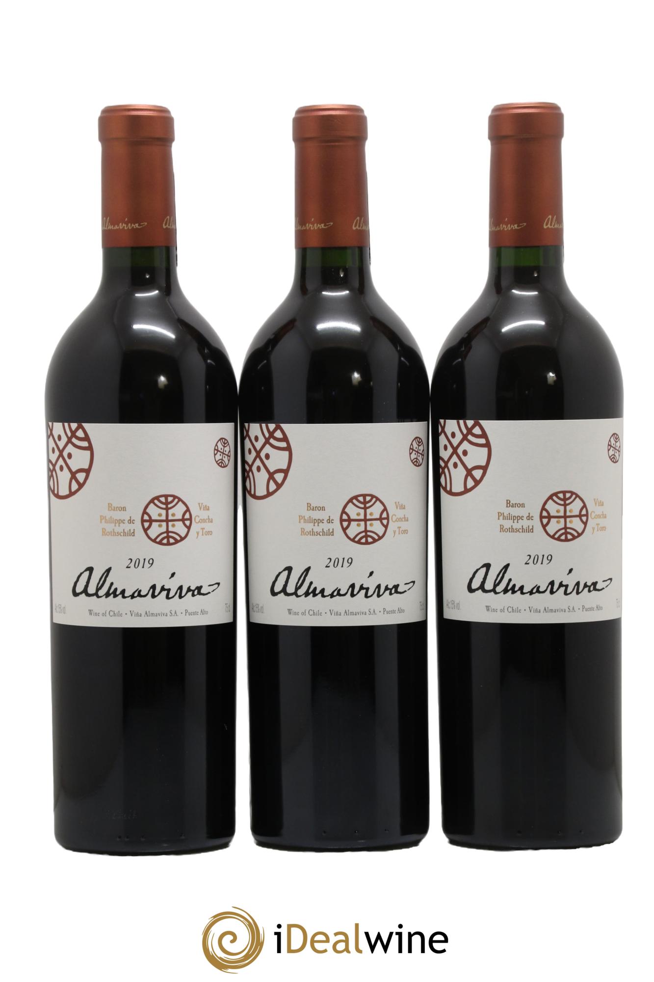 Chili Almaviva Baron P. de Rothschild Concha y Toro 2019 - Posten von 6 Flaschen - 2