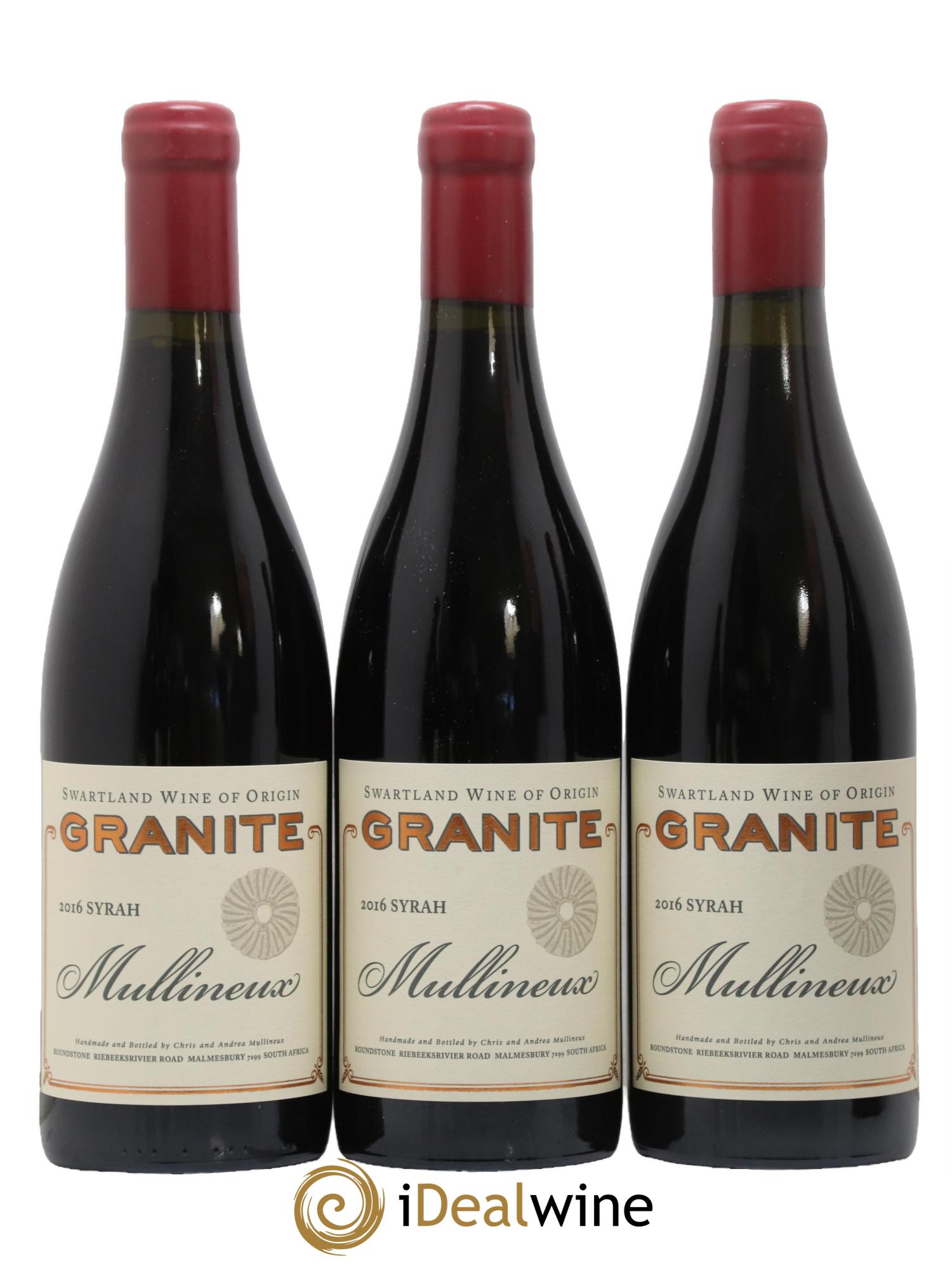 Afrique du Sud Granite Syrah Mullineux 2016 - Posten von 6 Flaschen - 2