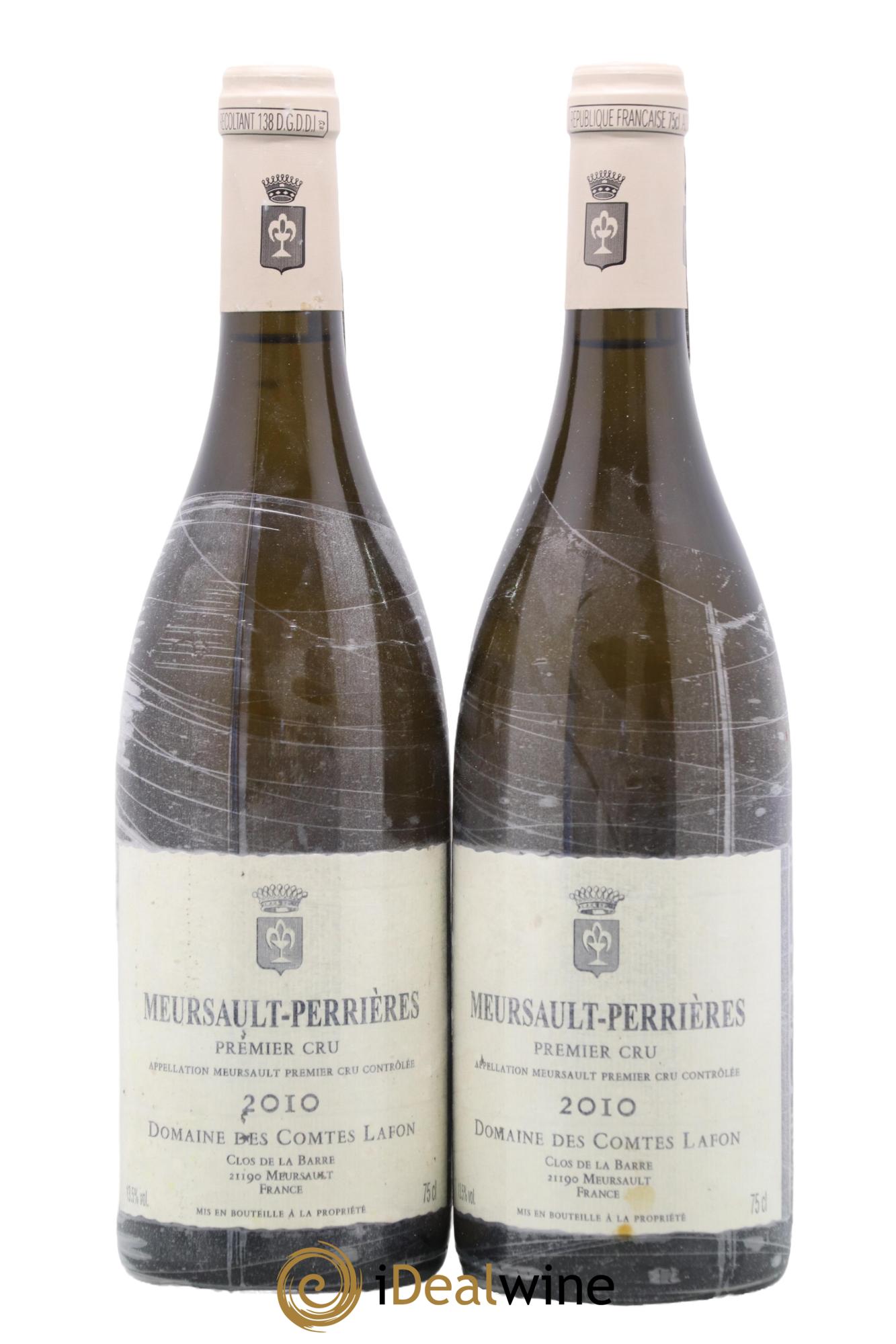 Meursault 1er Cru Perrières Comtes Lafon (Domaine des) 2010 - Lot de 2 bouteilles - 0