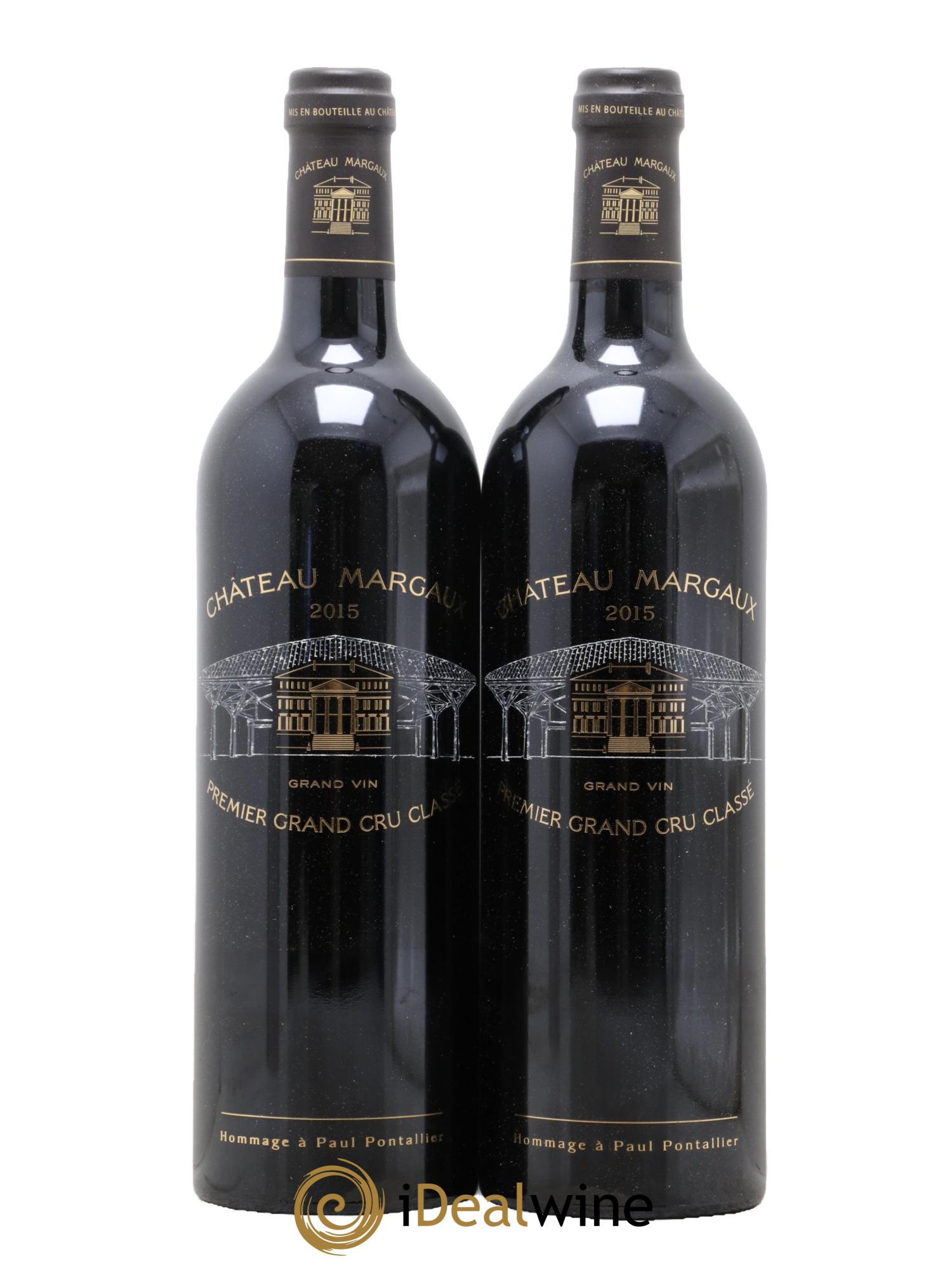 Château Margaux 1er Grand Cru Classé 2015 - Lot de 2 bouteilles - 0