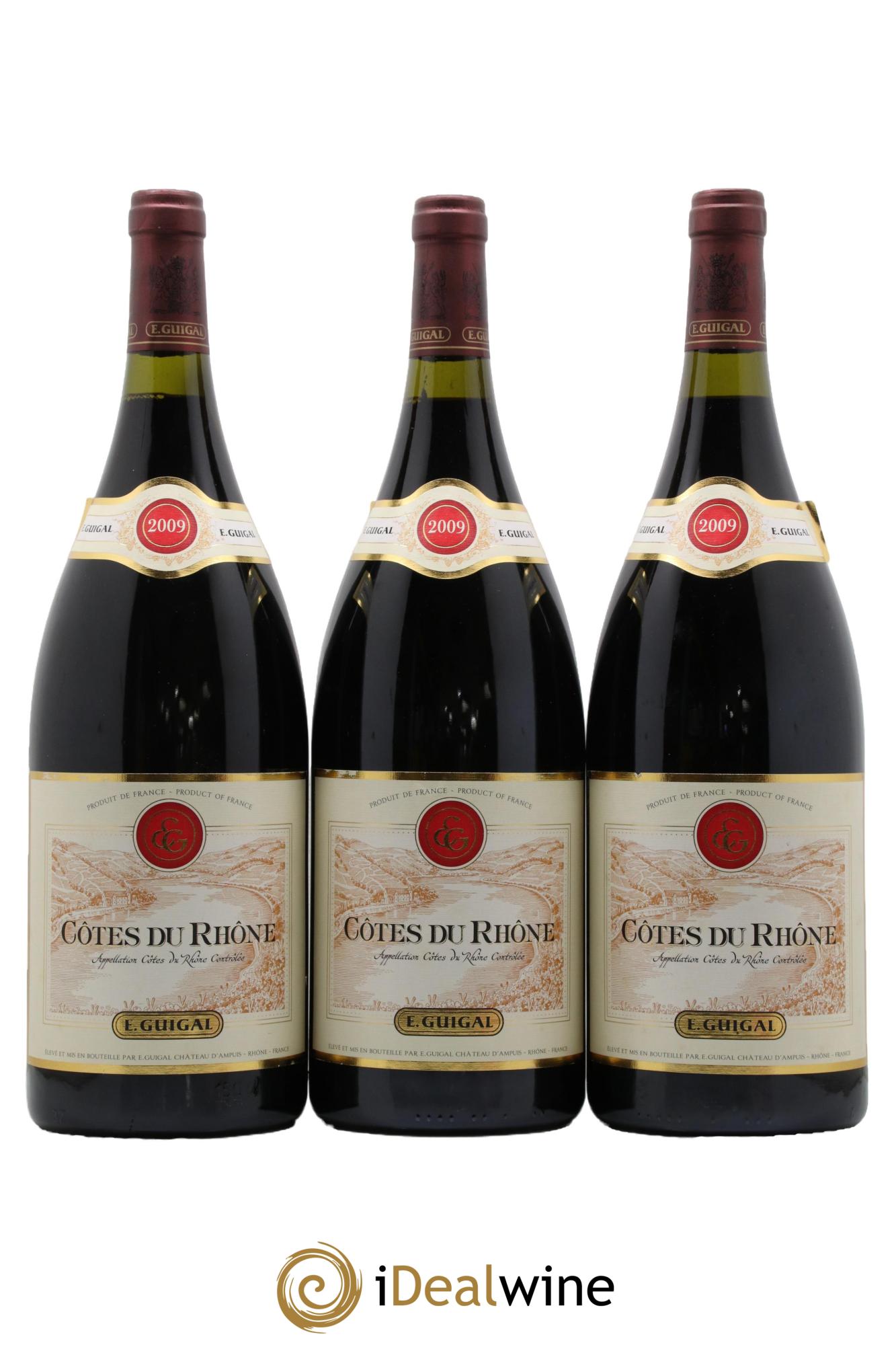 Côtes du Rhône Guigal 2009 - Lotto di 3 magnum - 0