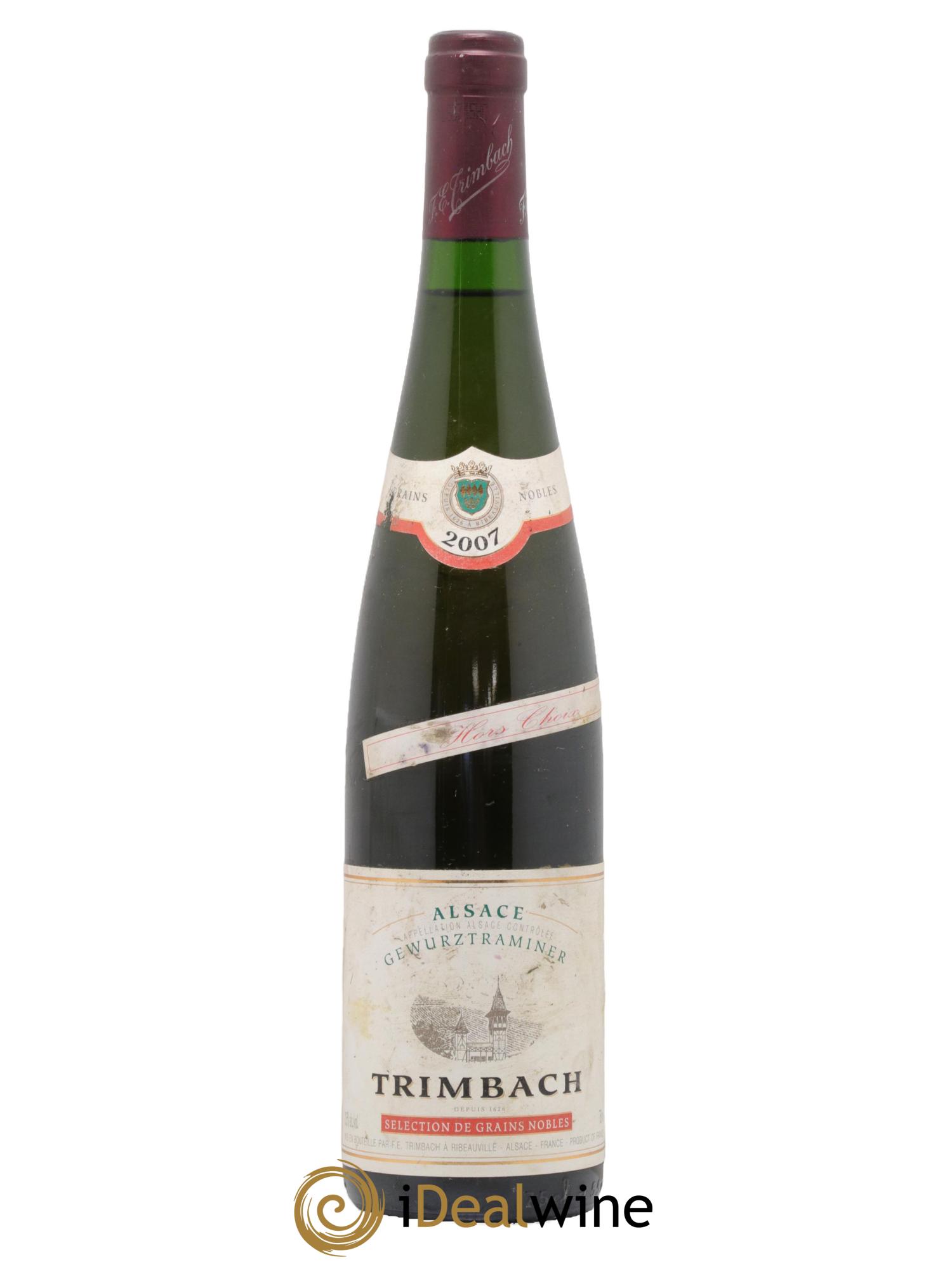 Gewurztraminer Sélection de Grains Nobles Hors-Choix Trimbach (Domaine) 2007 - Lot de 1 bouteille - 0