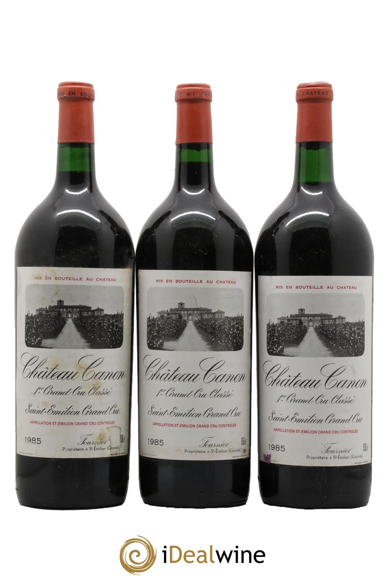 Château Canon 1er Grand Cru Classé B 1985 - Lot de 3 magnums - 0