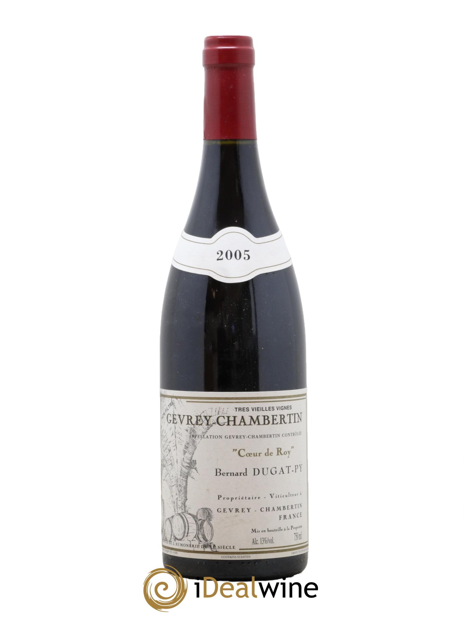 Gevrey-Chambertin Coeur de Roy Très Vieilles Vignes Dugat-Py 2005 - Lot de 1 bouteille - 0