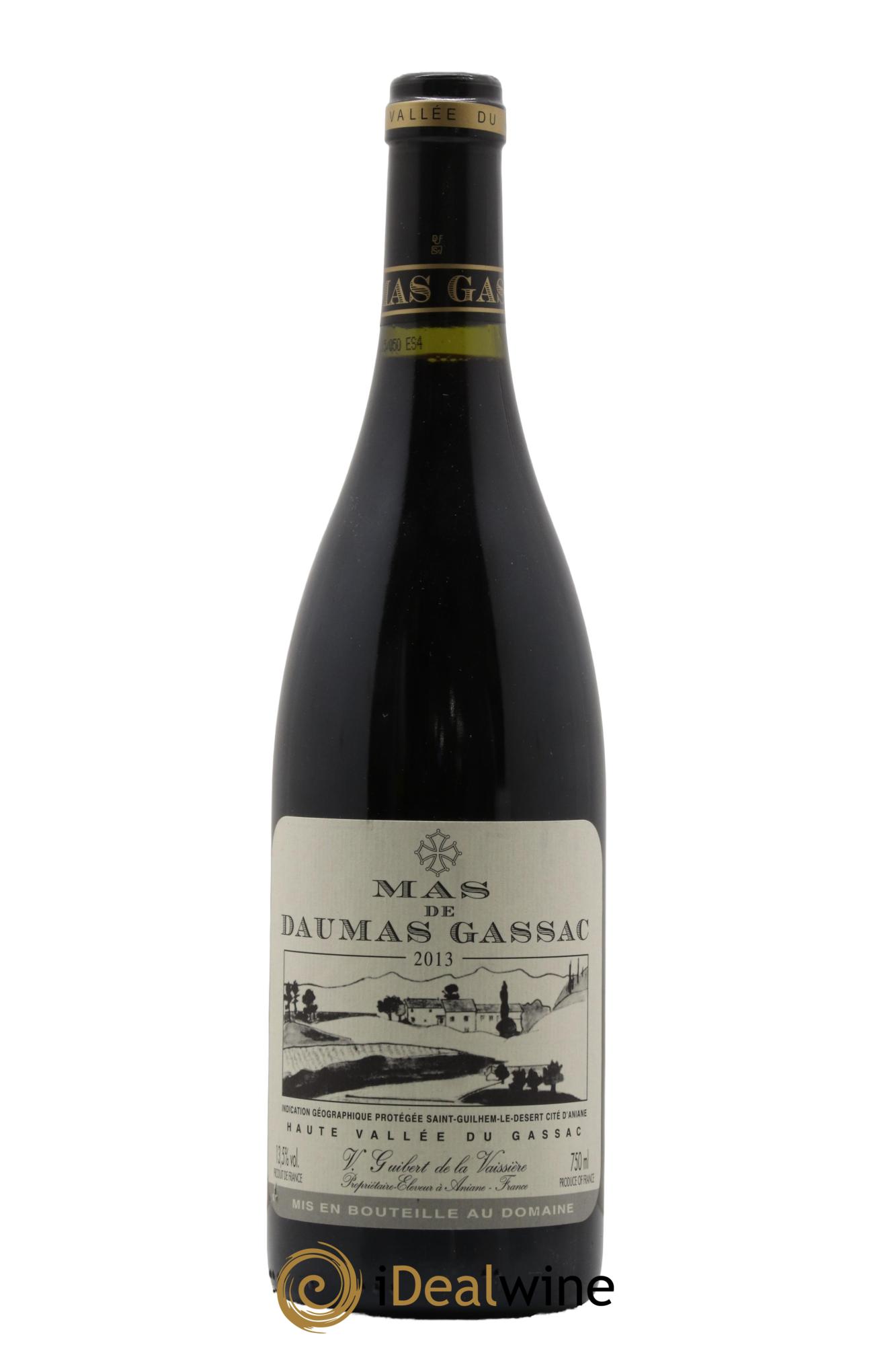 IGP St Guilhem-le-Désert - Cité d'Aniane Mas Daumas Gassac Famille Guibert de La Vaissière 2013 - Posten von 1 Flasche - 0