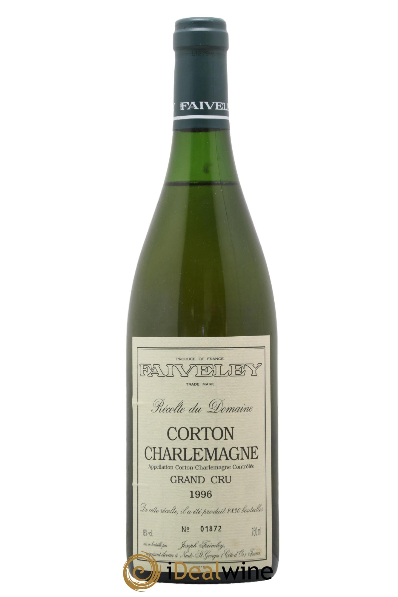 Corton-Charlemagne Grand Cru Faiveley 1996 - Lot of 1 bottle - 0