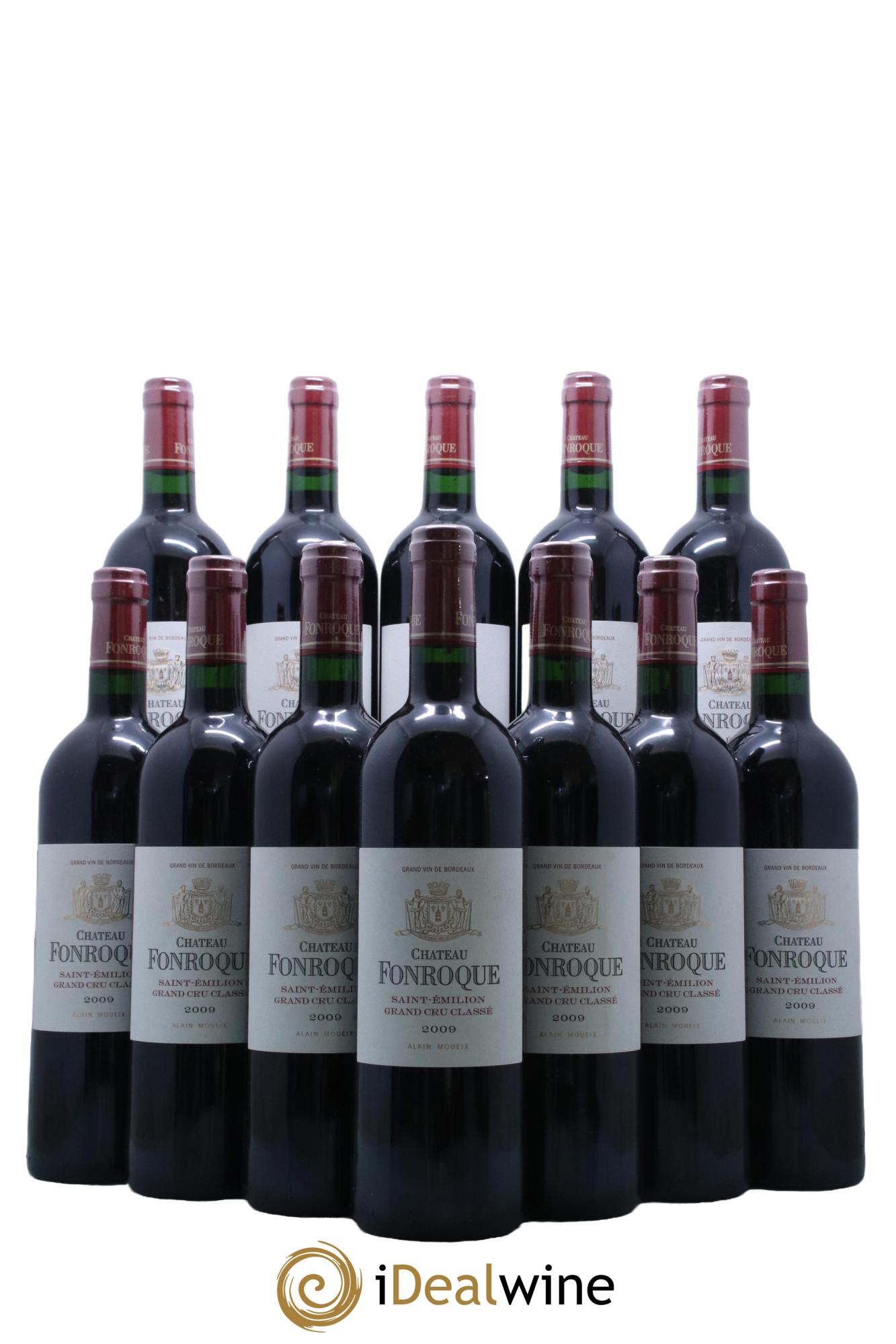 Château Fonroque Grand Cru Classé  2009 - Posten von 12 Flaschen - 0