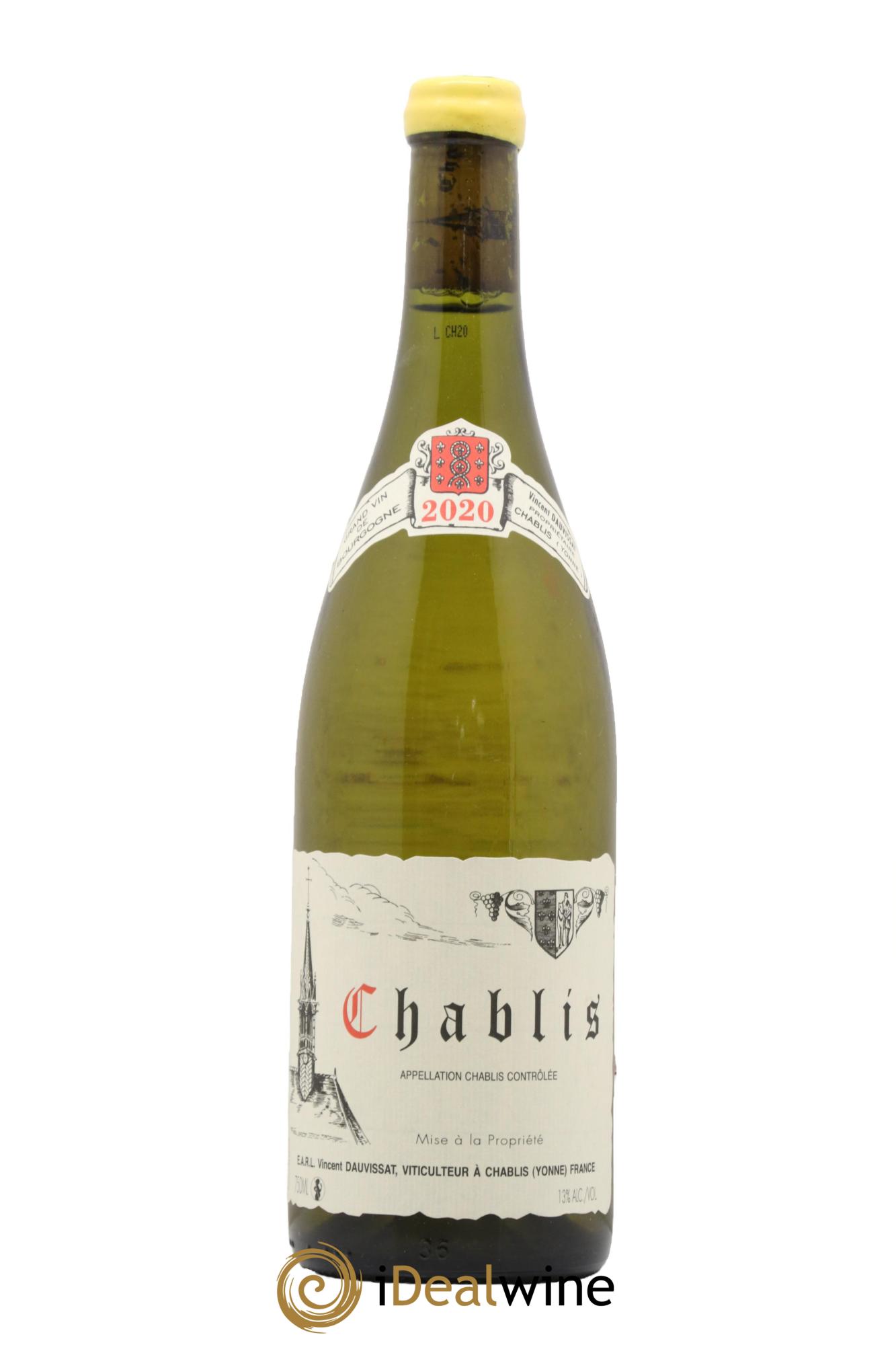 Chablis Vincent Dauvissat (Domaine) 2020 - Lot de 1 bouteille - 0