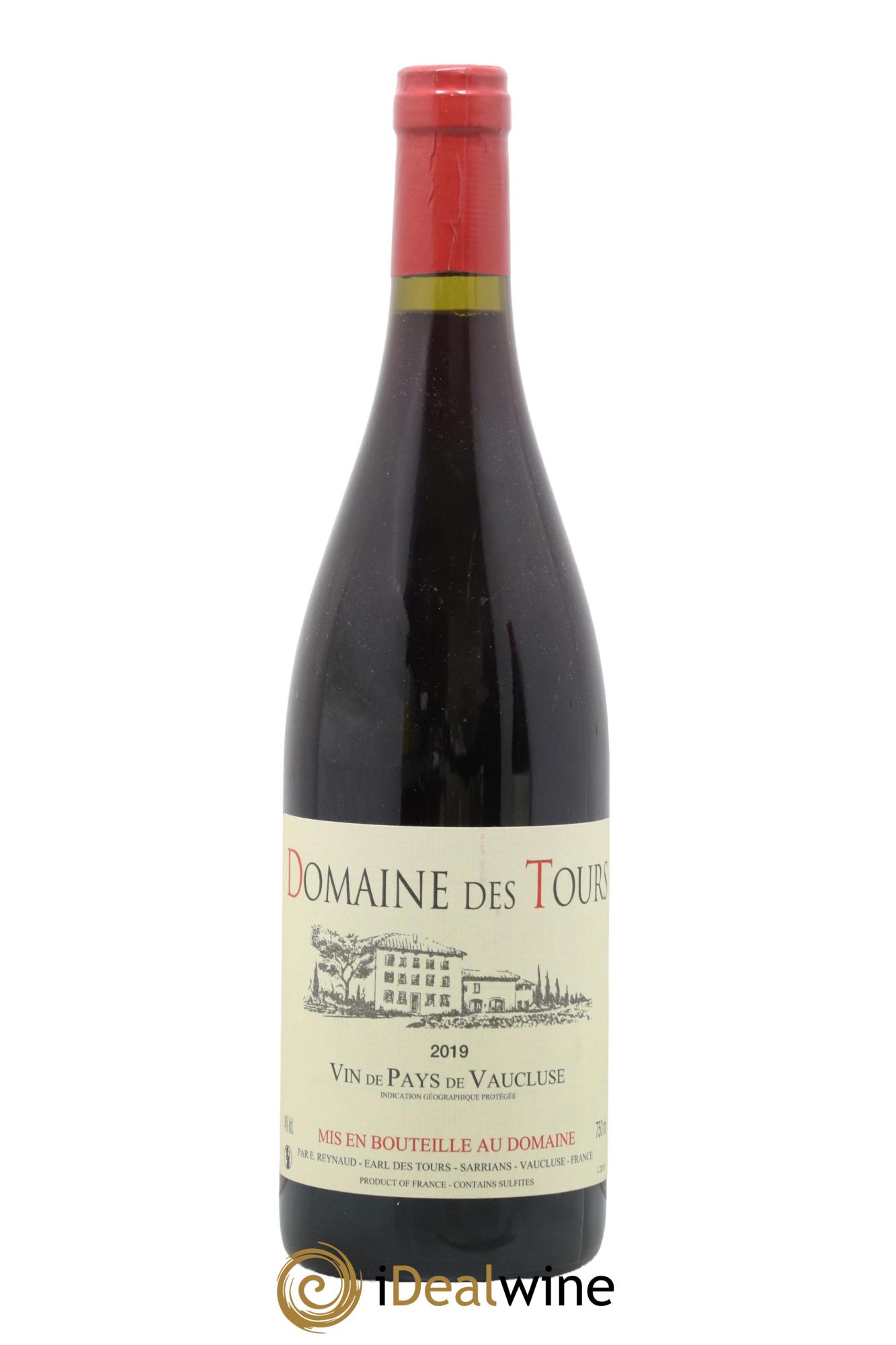 IGP Vaucluse (Vin de Pays de Vaucluse) Domaine des Tours Emmanuel Reynaud 2019 - Lot de 1 bouteille - 0