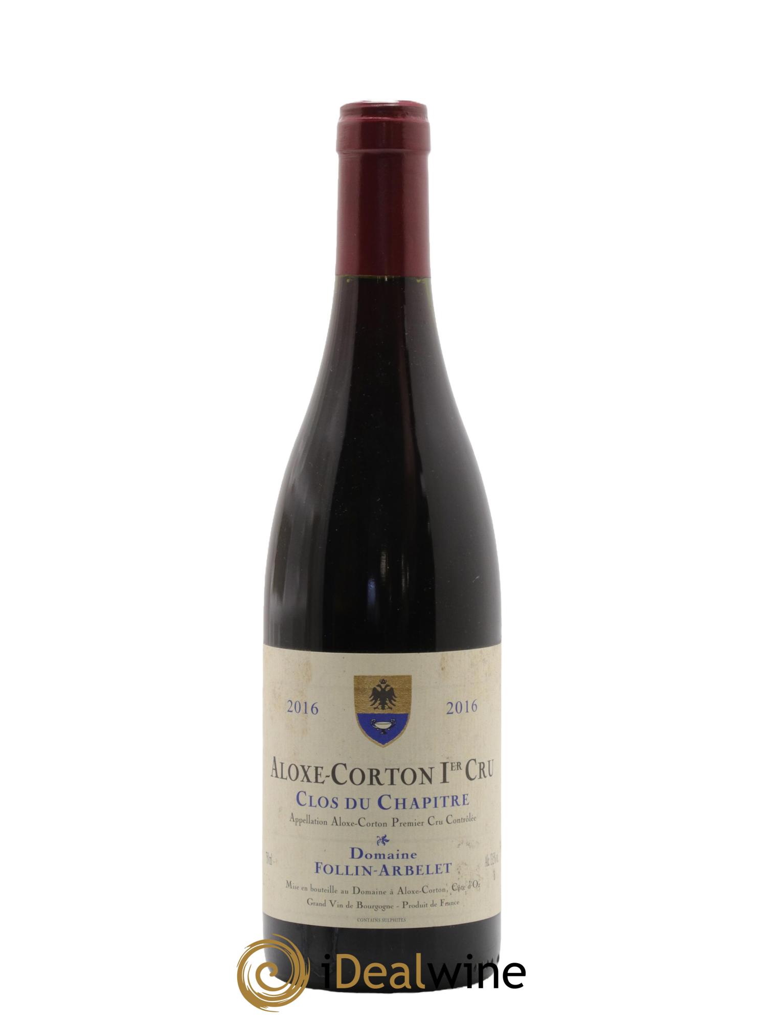 Aloxe-Corton 1er Cru Clos du Chapitre Follin-Arbelet (Domaine) 2016 - Posten von 1 Flasche - 0