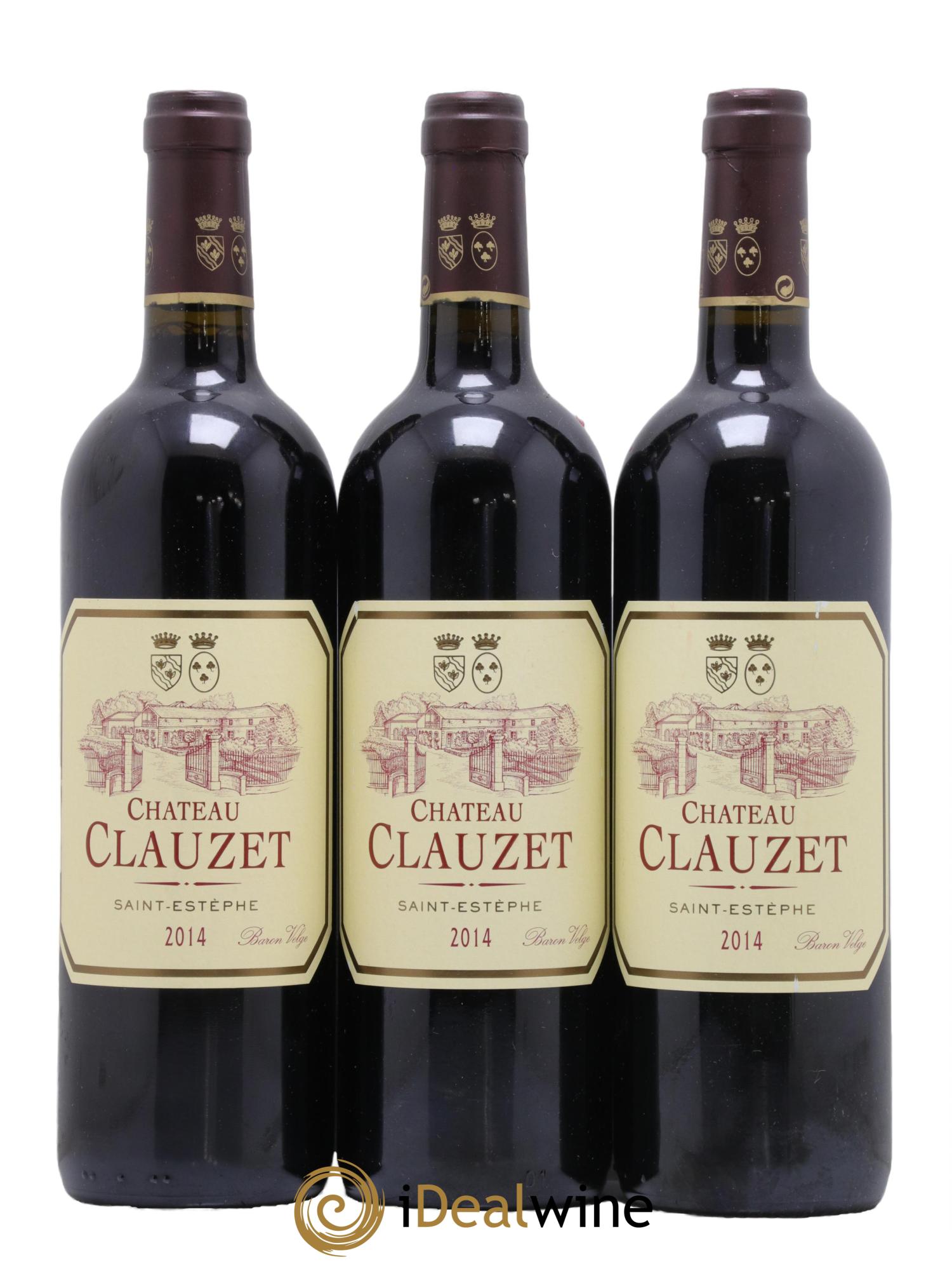 Château Clauzet  2014 - Lot of 3 bottles - 0