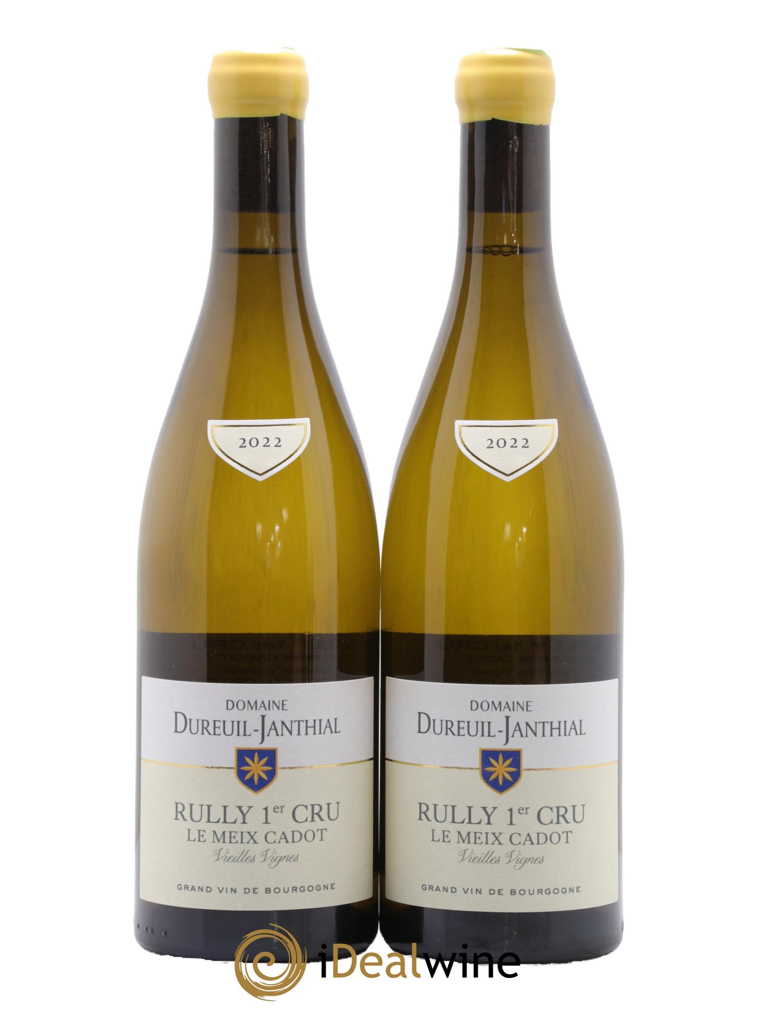 Rully 1er Cru Le Meix Cadot Vieilles Vignes Vincent Dureuil-Janthial 2022 - Posten von 2 Flaschen - 0