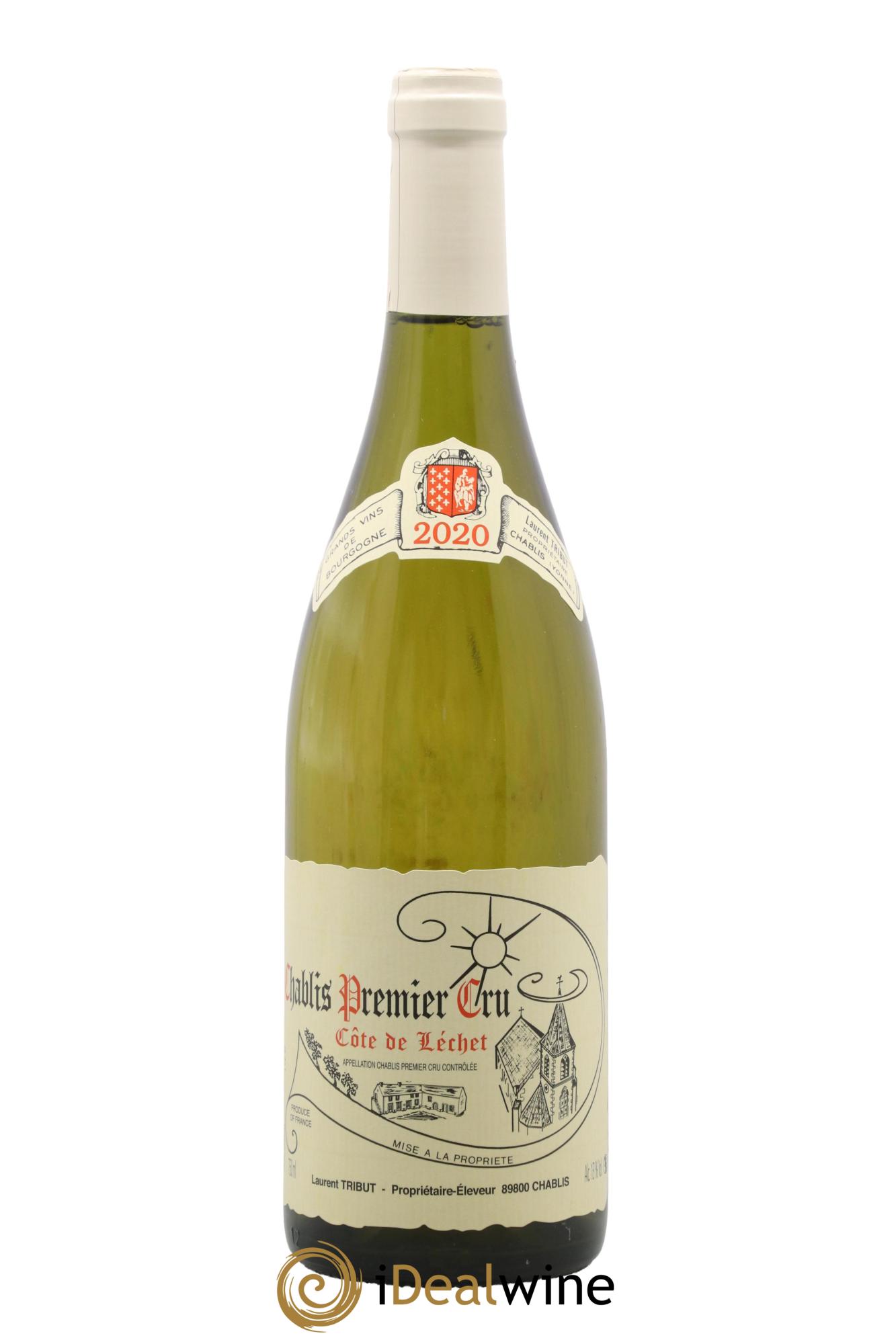 Chablis 1er Cru Côte de Lechet Laurent Tribut 2020 - Lot de 1 bouteille - 0