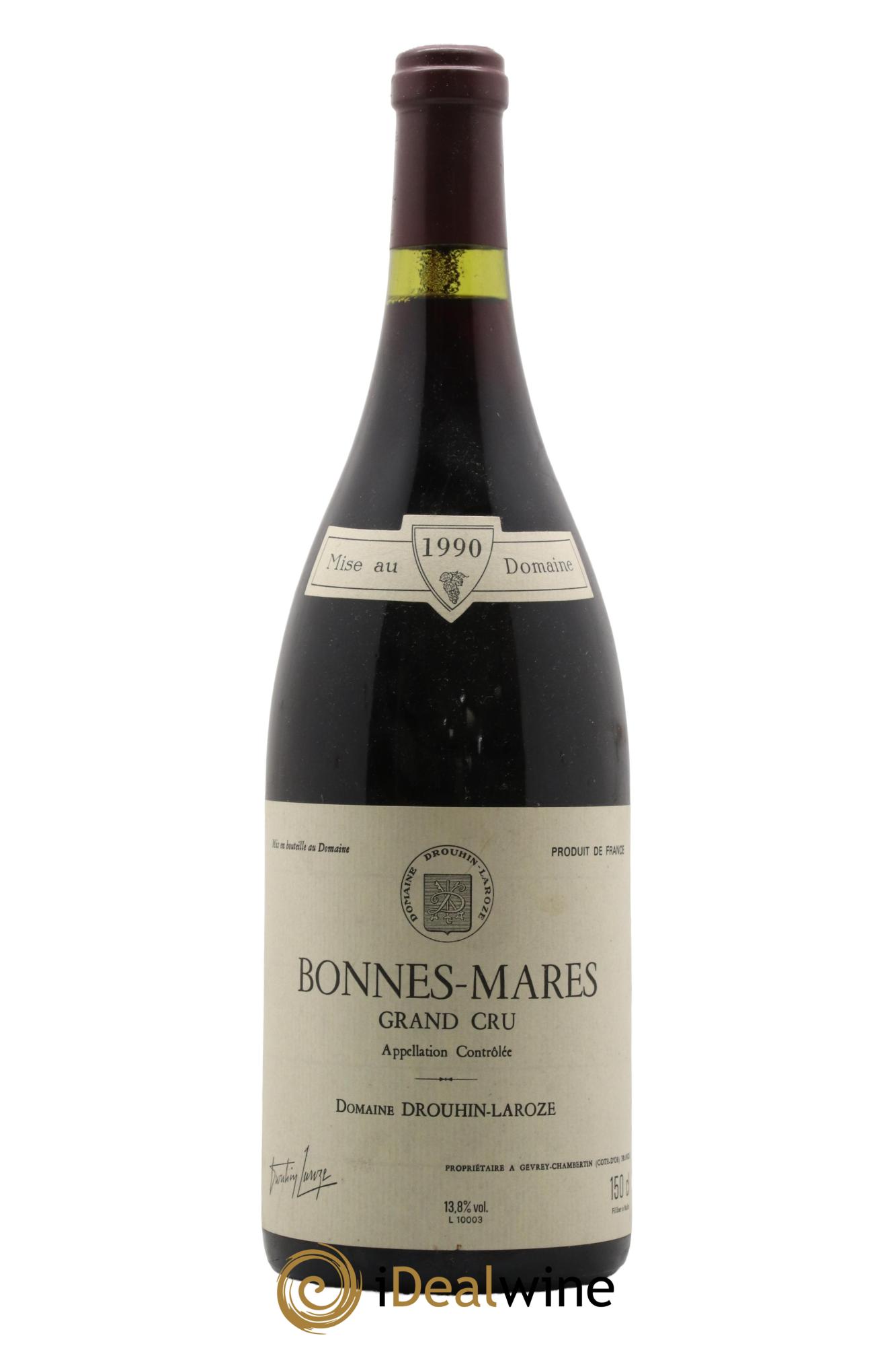 Bonnes-Mares Grand Cru Domaine Drouhin-Laroze 1990 - Lot de 1 magnum - 0