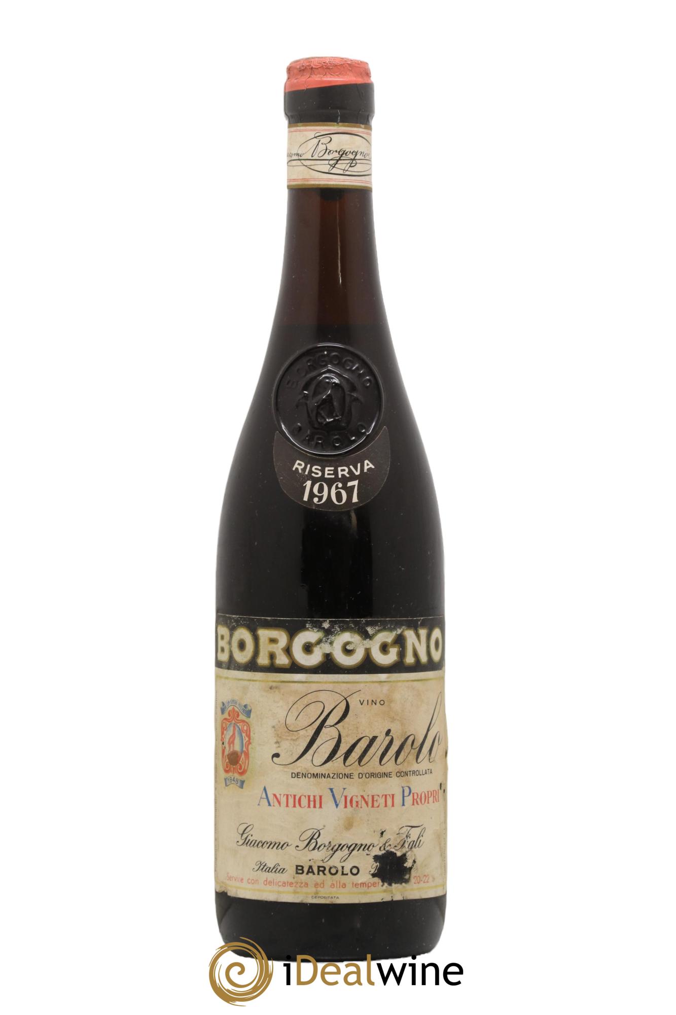 Barolo DOCG Borgogno Riserva 1967 - Posten von 1 Flasche - 0