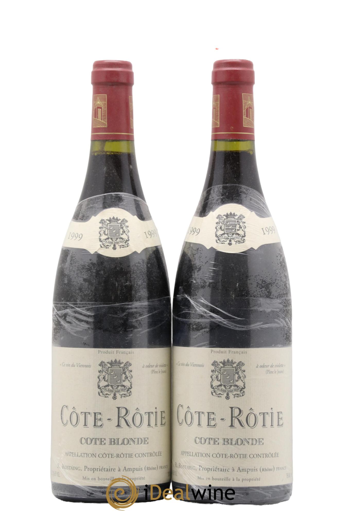 Côte-Rôtie Côte Blonde René Rostaing 1999 - Lotto di 2 bottiglie - 0