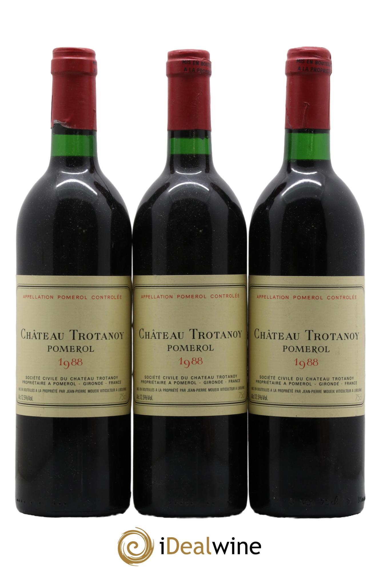 Château Trotanoy 1988 - Lotto di 3 bottiglie - 0