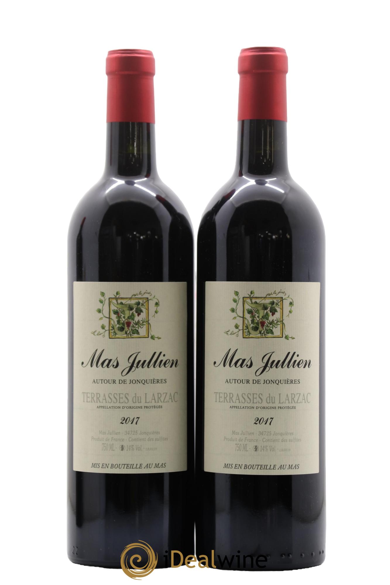 Coteaux du Languedoc - Terrasses du Larzac Mas Jullien  Autour de Jonquières Olivier Jullien 2017 - Lot de 2 bouteilles - 0