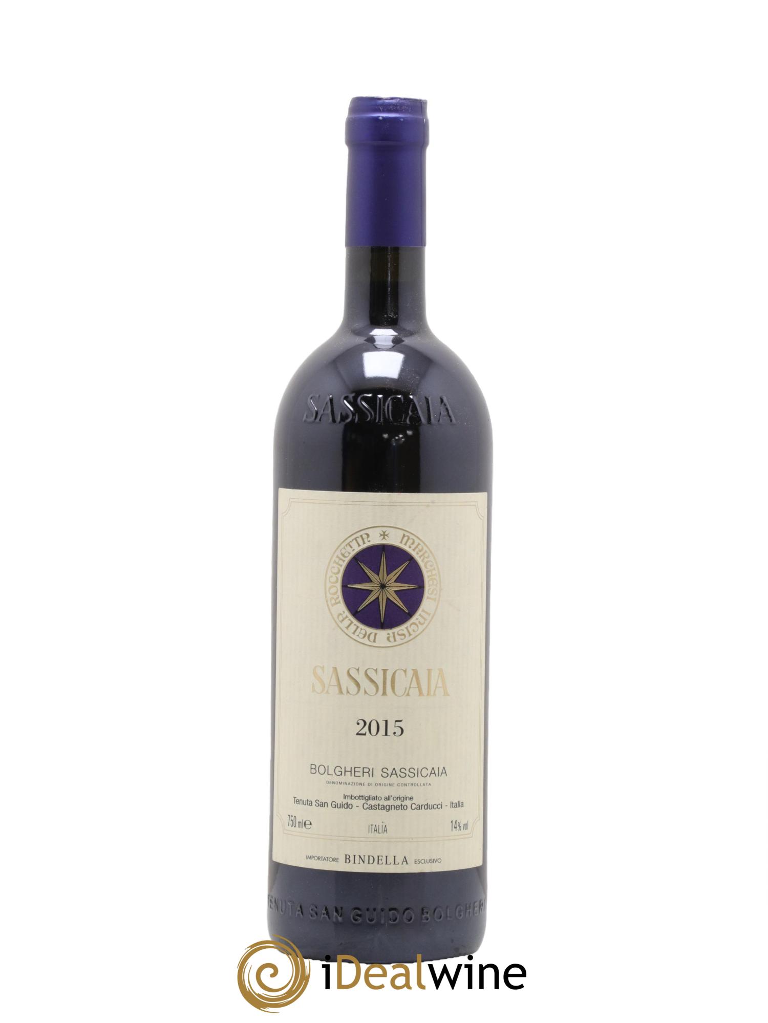 Bolgheri DOC Sassicaia Tenuta San Guido 2015 - Lotto di 1 bottiglia - 0