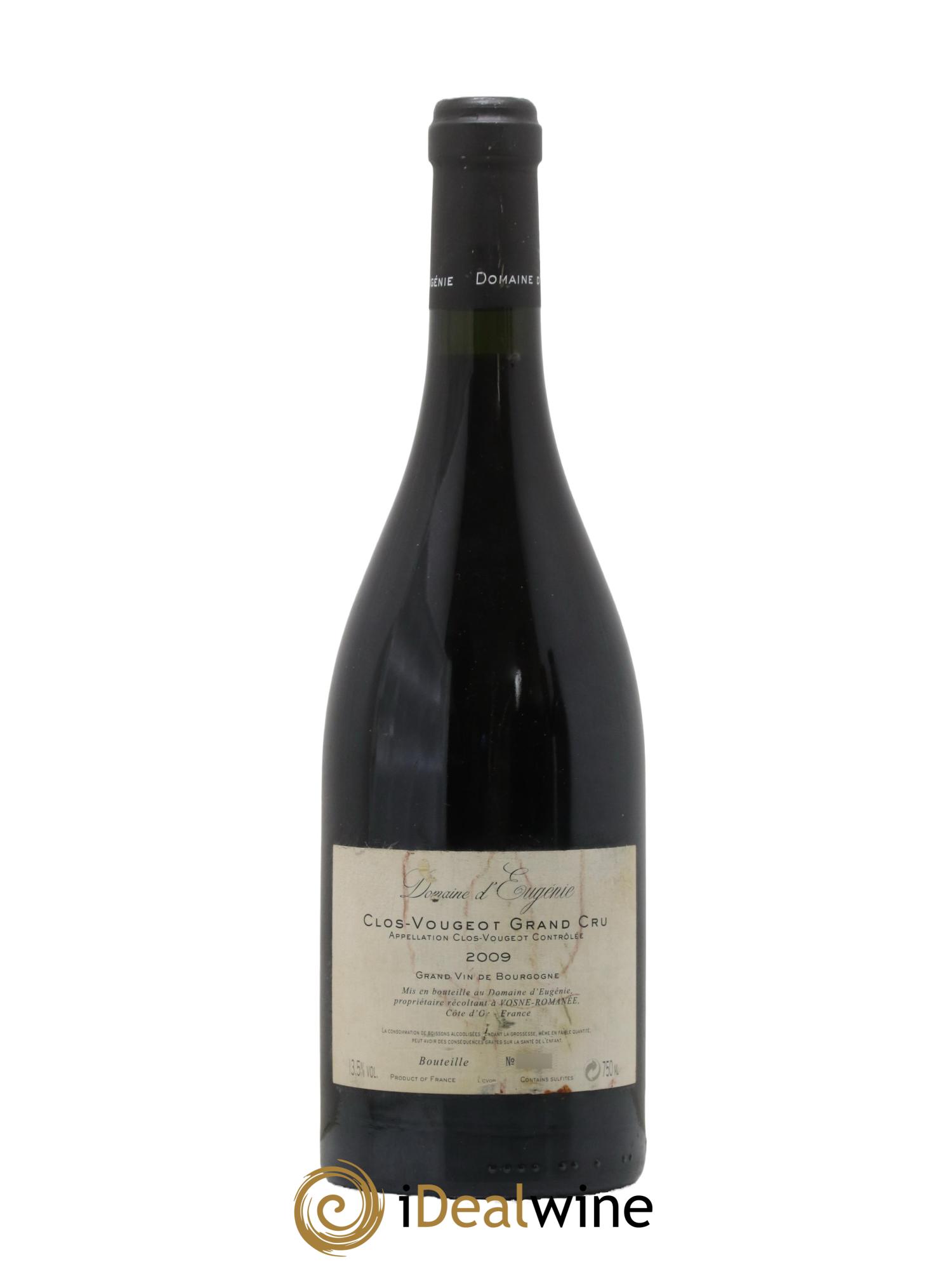 Clos de Vougeot Grand Cru Domaine René Engel - Domaine Eugénie 2009 - Lot de 1 bouteille - 1