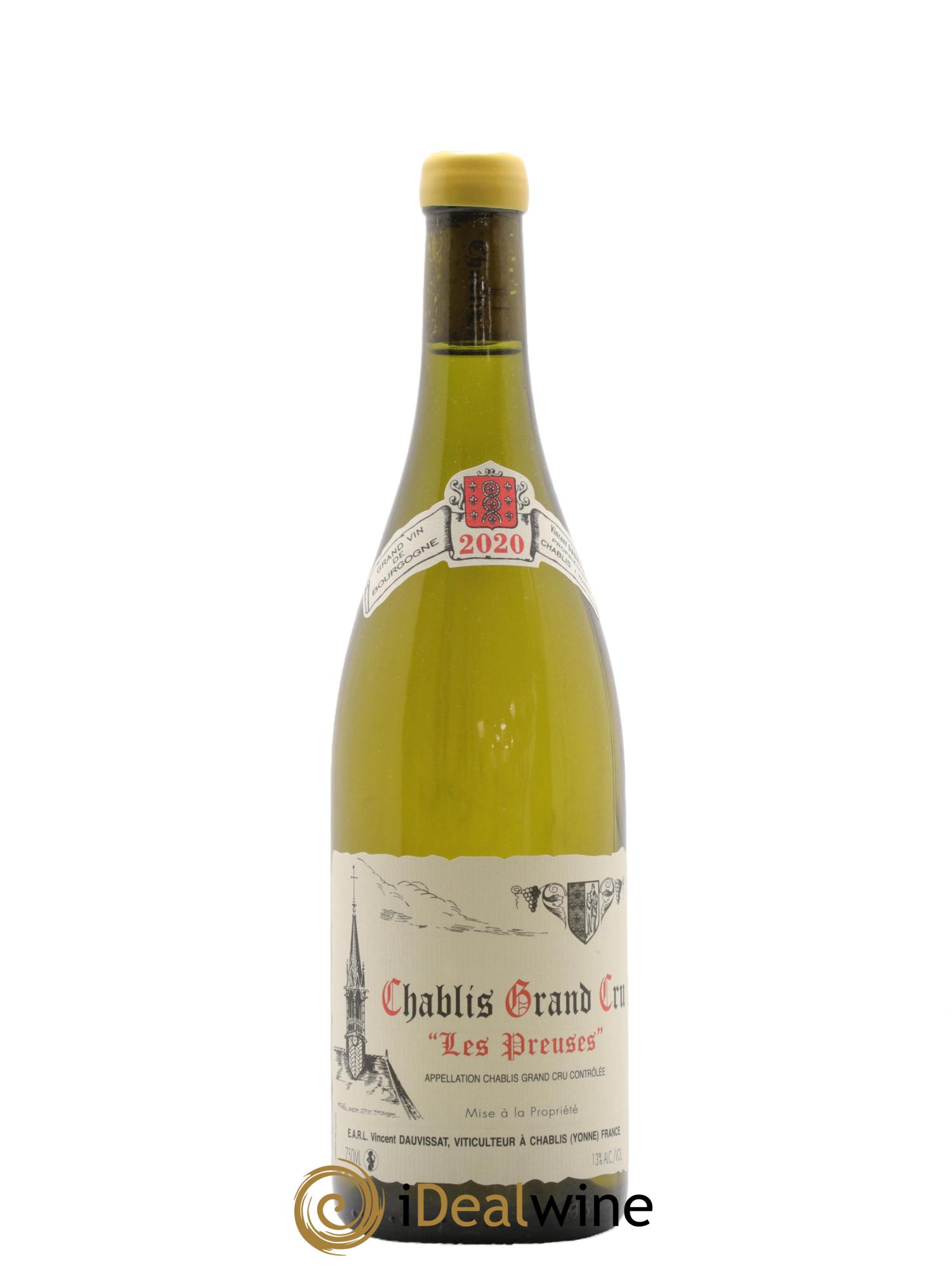 Chablis Grand Cru Les Preuses Vincent Dauvissat (Domaine) 2020 - Lotto di 1 bottiglia - 0