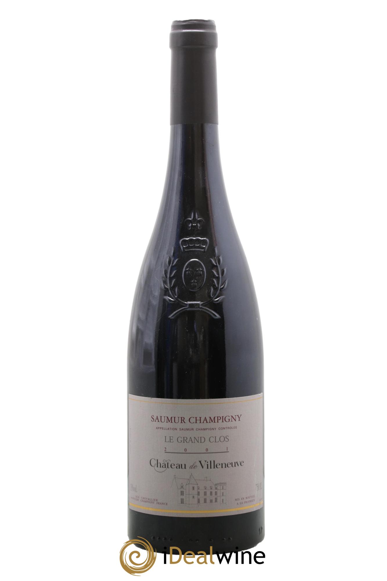 Saumur-Champigny Le Grand Clos Château de Villeneuve 2001 - Lotto di 1 bottiglia - 0