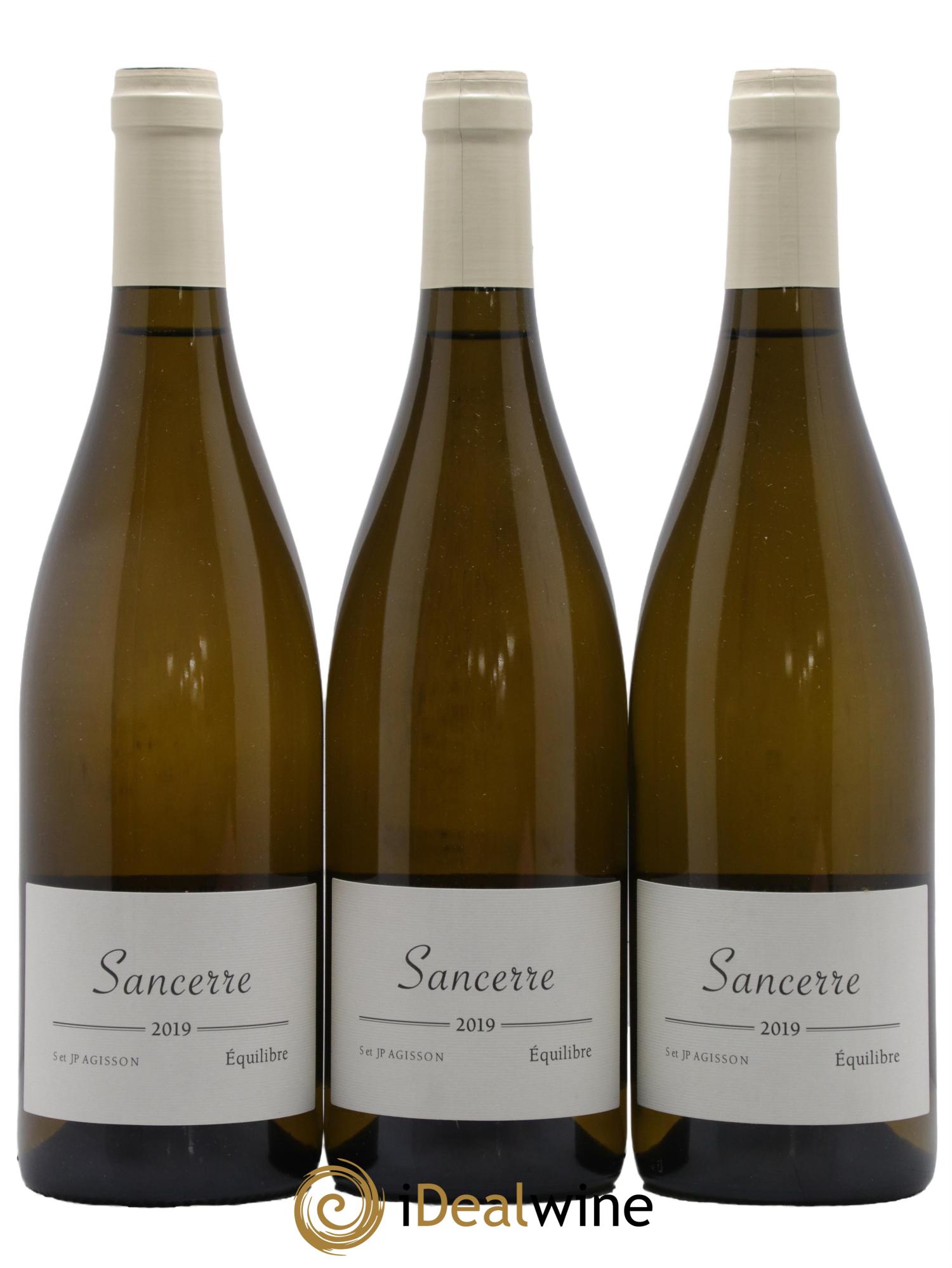 Sancerre Equilibre Domaine S et JP Agisson 2019 - Lot of 3 bottles - 0