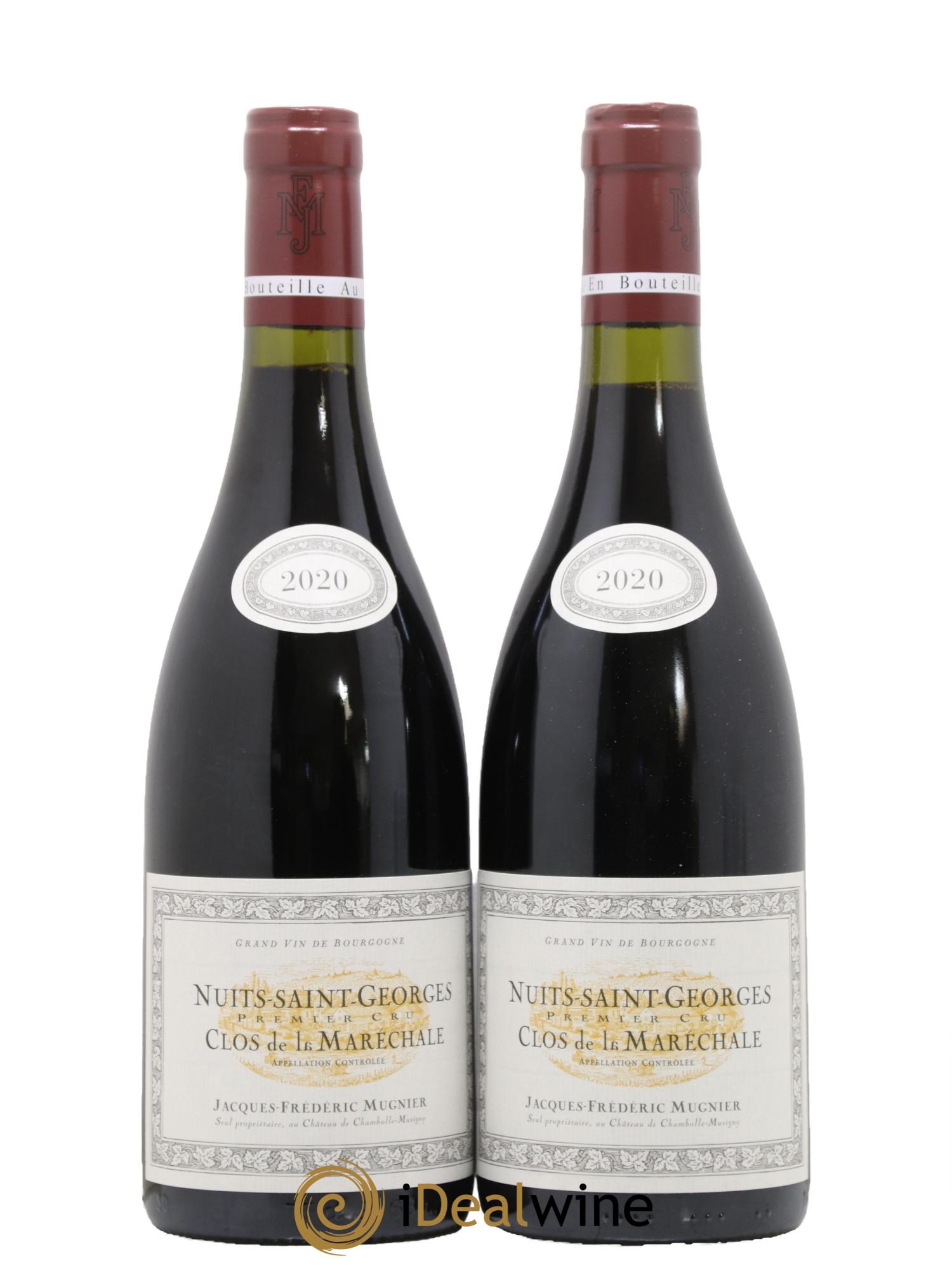 Nuits Saint-Georges 1er Cru Clos de La Maréchale Jacques-Frédéric Mugnier 2020 - Lotto di 2 bottiglie - 0