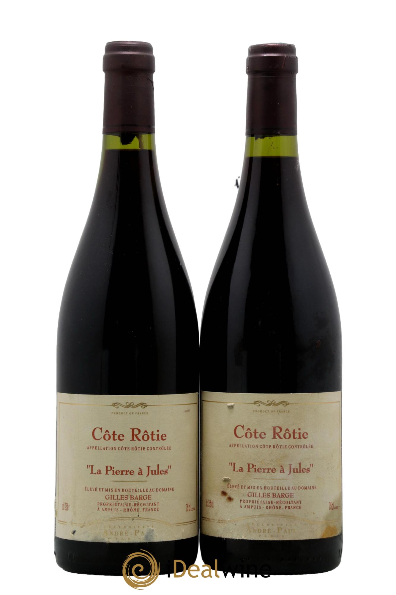 Côte-Rôtie La Pierre à Jules Gilles Barge 2005 - Lot de 2 bouteilles - 0