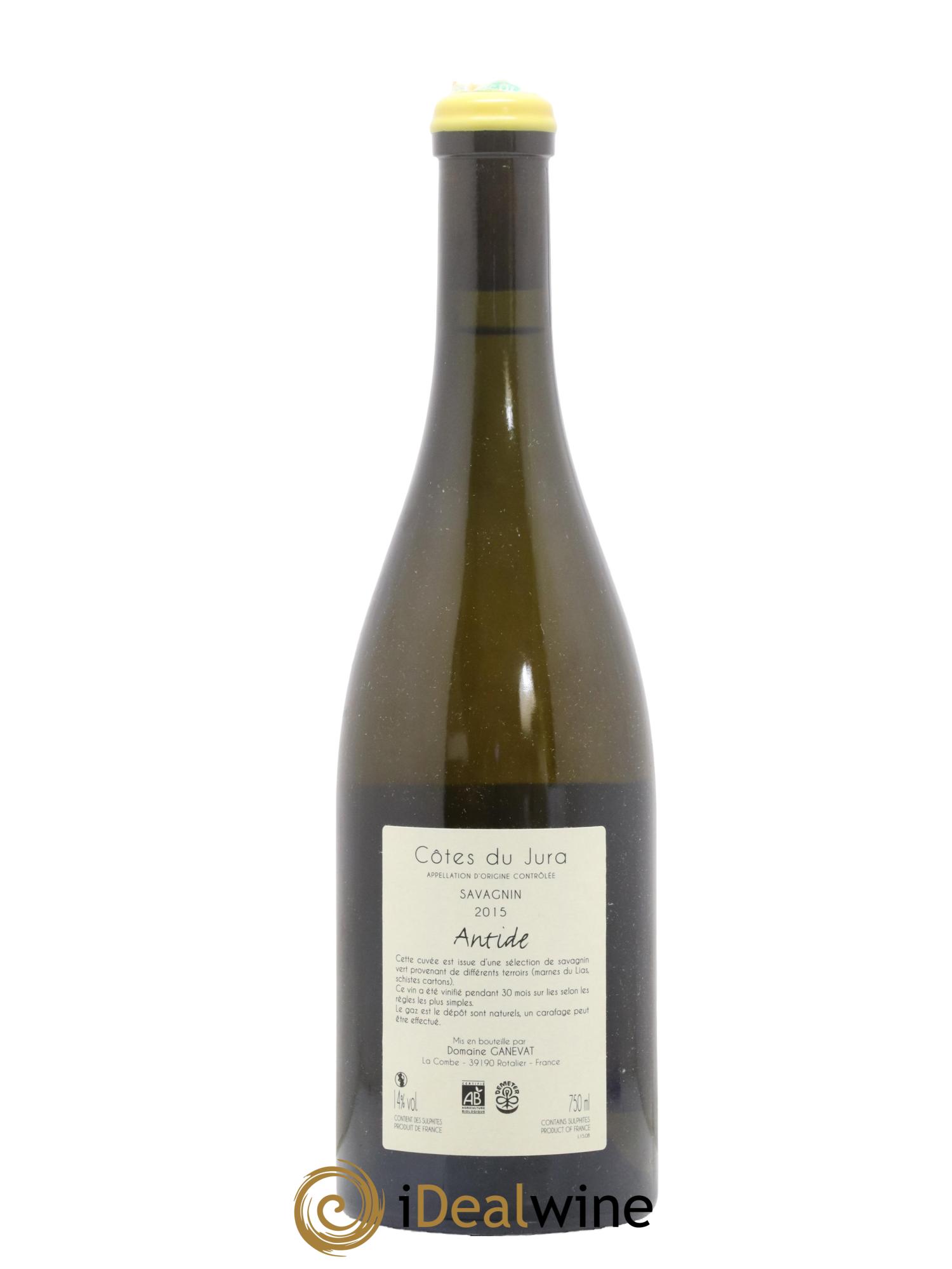 Côtes du Jura Savagnin Antide Jean-François Ganevat (Domaine) 2015 - Lot of 1 bottle - 1