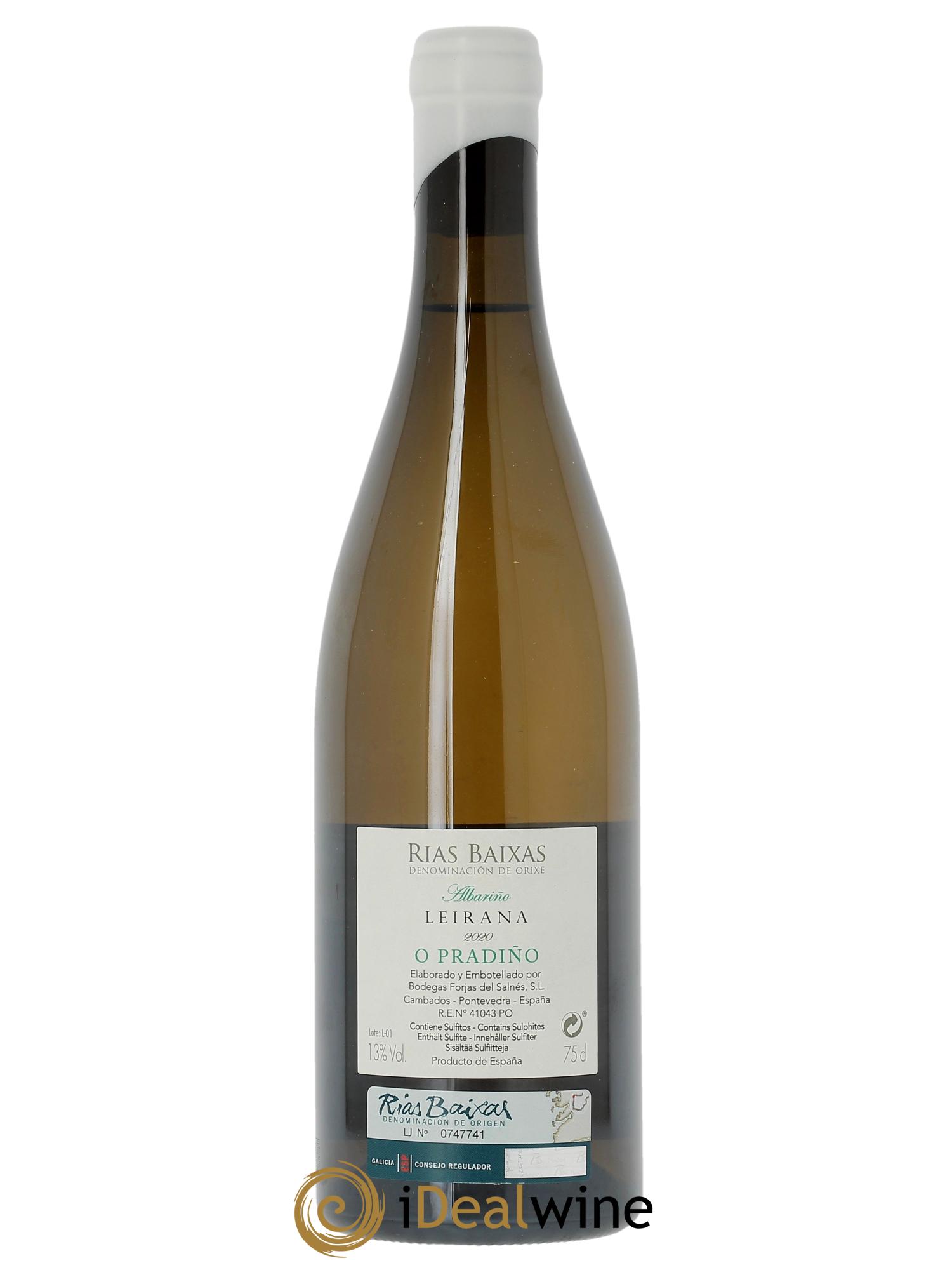 Rias Baixas DO Forjas del Salnés Leirana o Pradiño  2020 - Lot of 1 bottle - 1