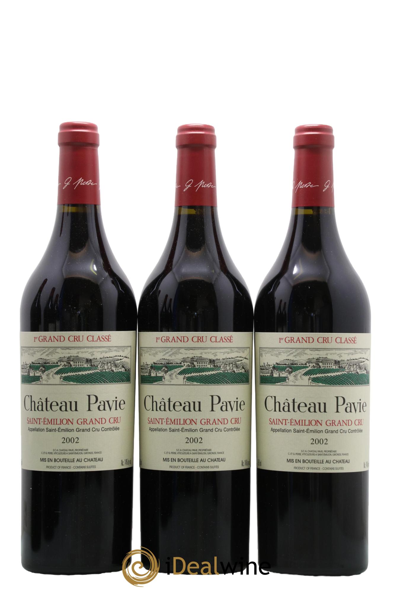 Château Pavie 1er Grand Cru Classé A 2002 - Lot de 6 bouteilles - 1