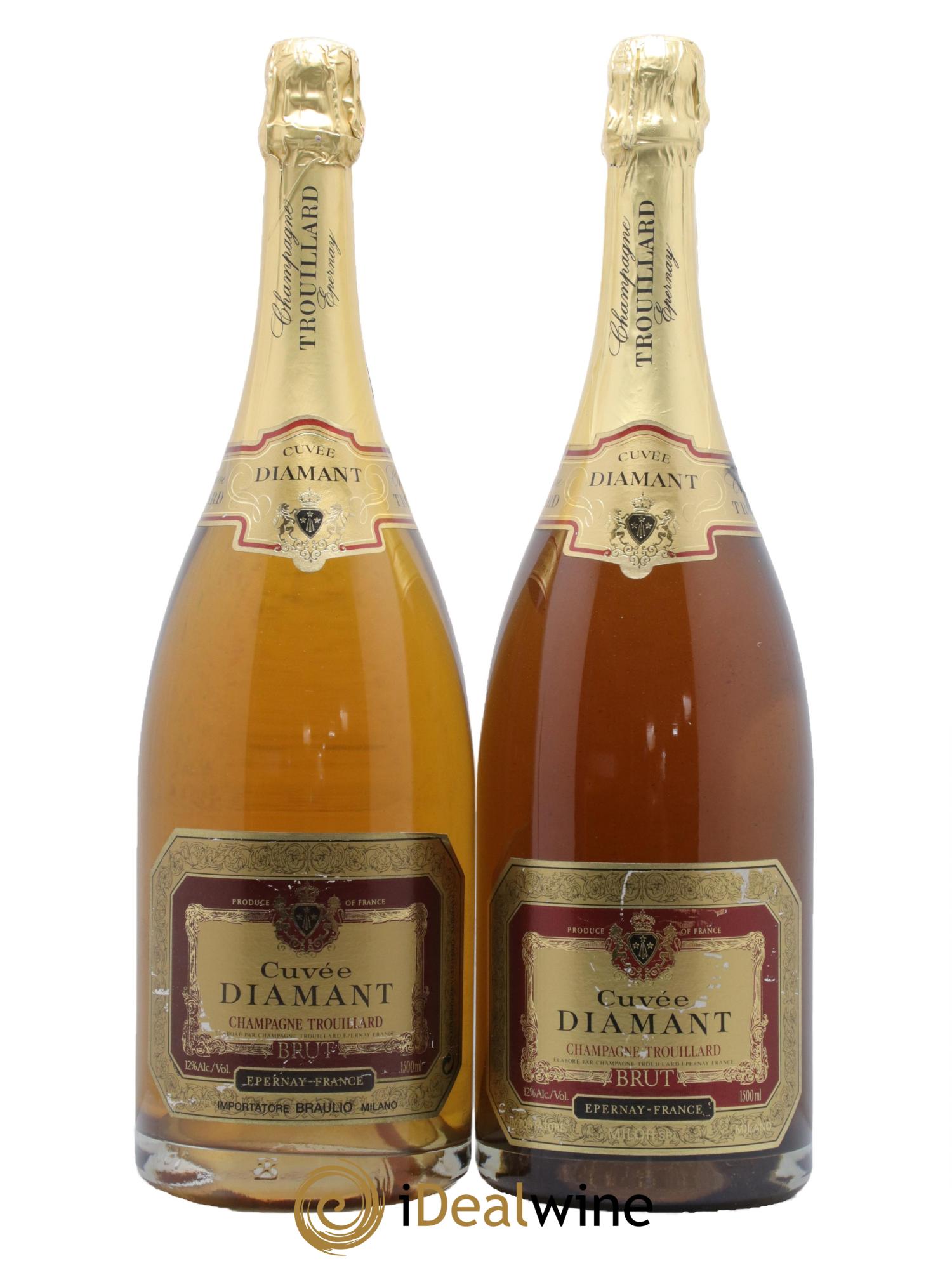 Champagne Brut Cuvee Diamant Trouillard - Lot of 2 magnums - 0