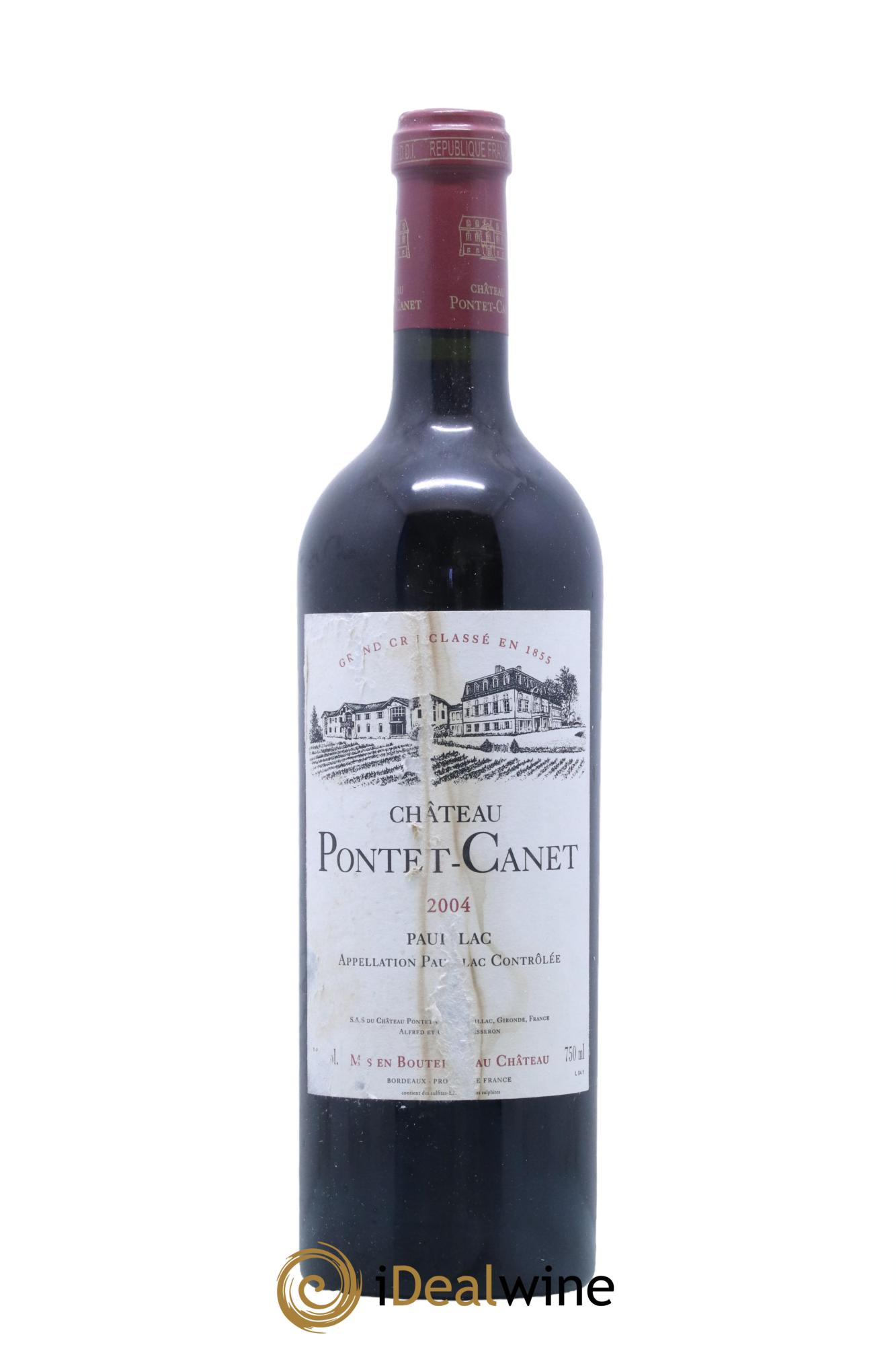 Château Pontet Canet 5ème Grand Cru Classé  2004 - Lot de 1 bouteille - 0