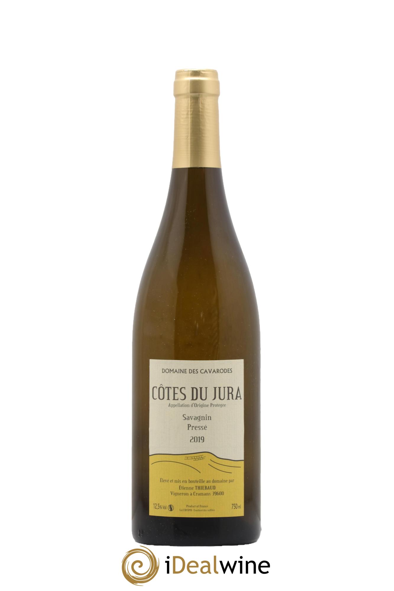 Côtes du Jura Savagnin pressé Cavarodes (Domaine des) - Etienne Thiébaud  2019 - Lot of 1 bottle - 0