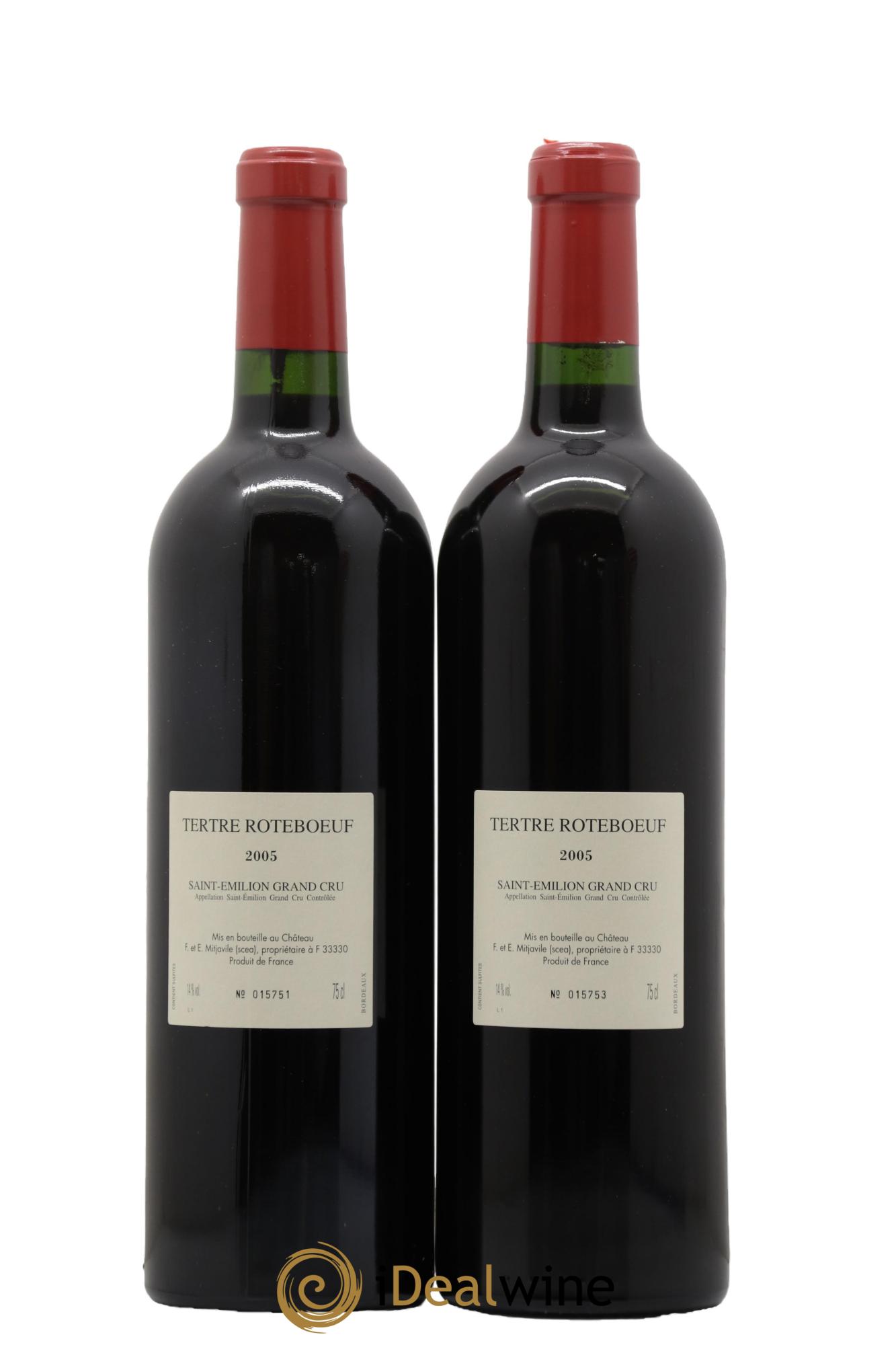 Château Tertre Roteboeuf 2005 - Lot de 2 bouteilles - 1