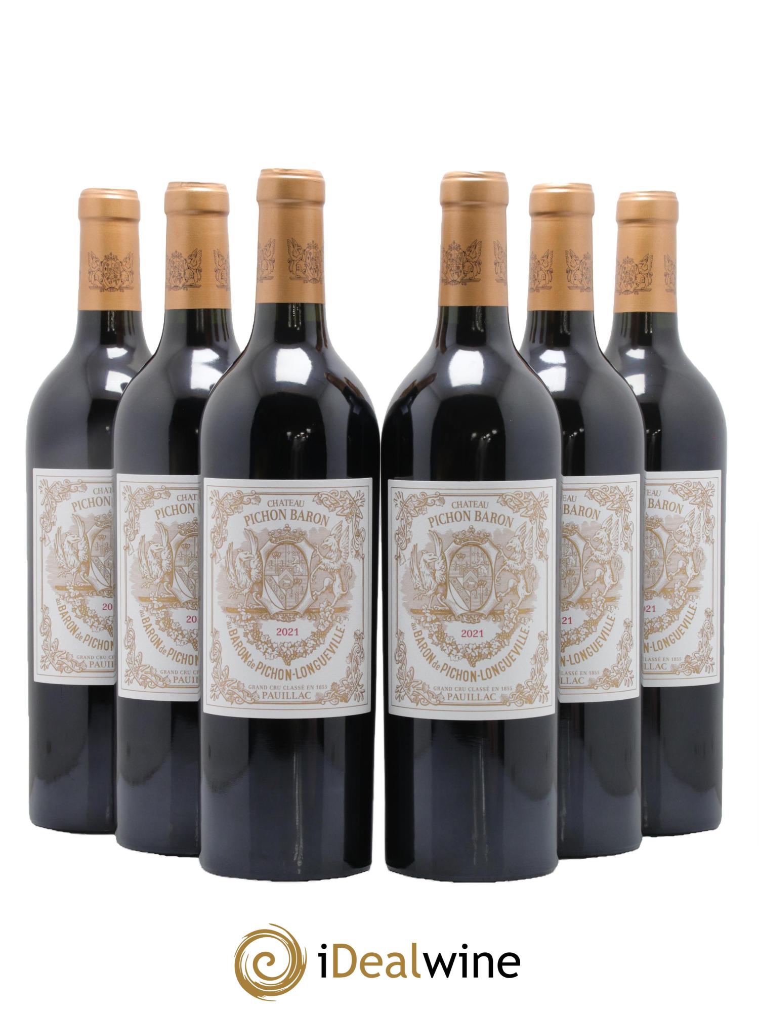 Pichon Longueville Baron 2ème Grand Cru Classé 2021 - Lotto di 6 bottiglie - 0